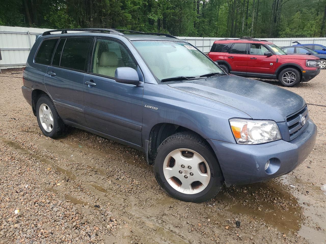 2005 Toyota Highlander Limited Синий vin: JTEEP21A150131218