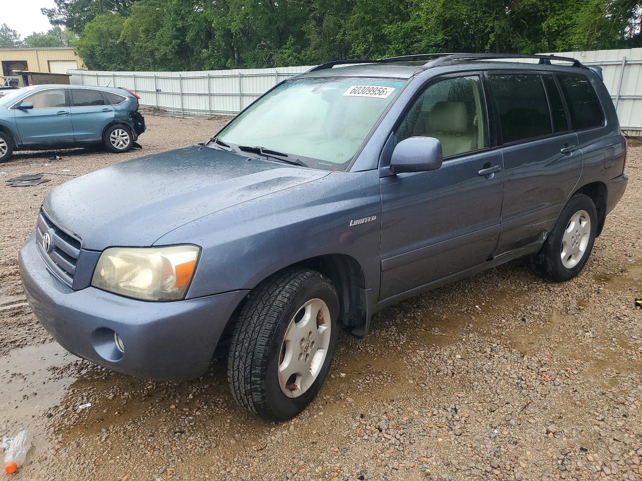 2005 Toyota Highlander Limited Blue vin: JTEEP21A150131218