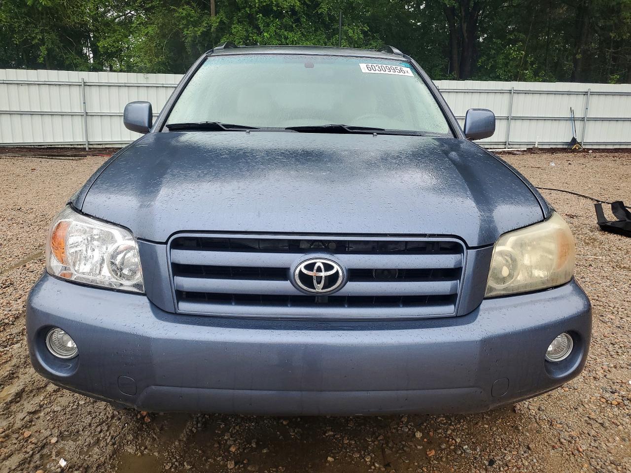 2005 Toyota Highlander Limited Синий vin: JTEEP21A150131218