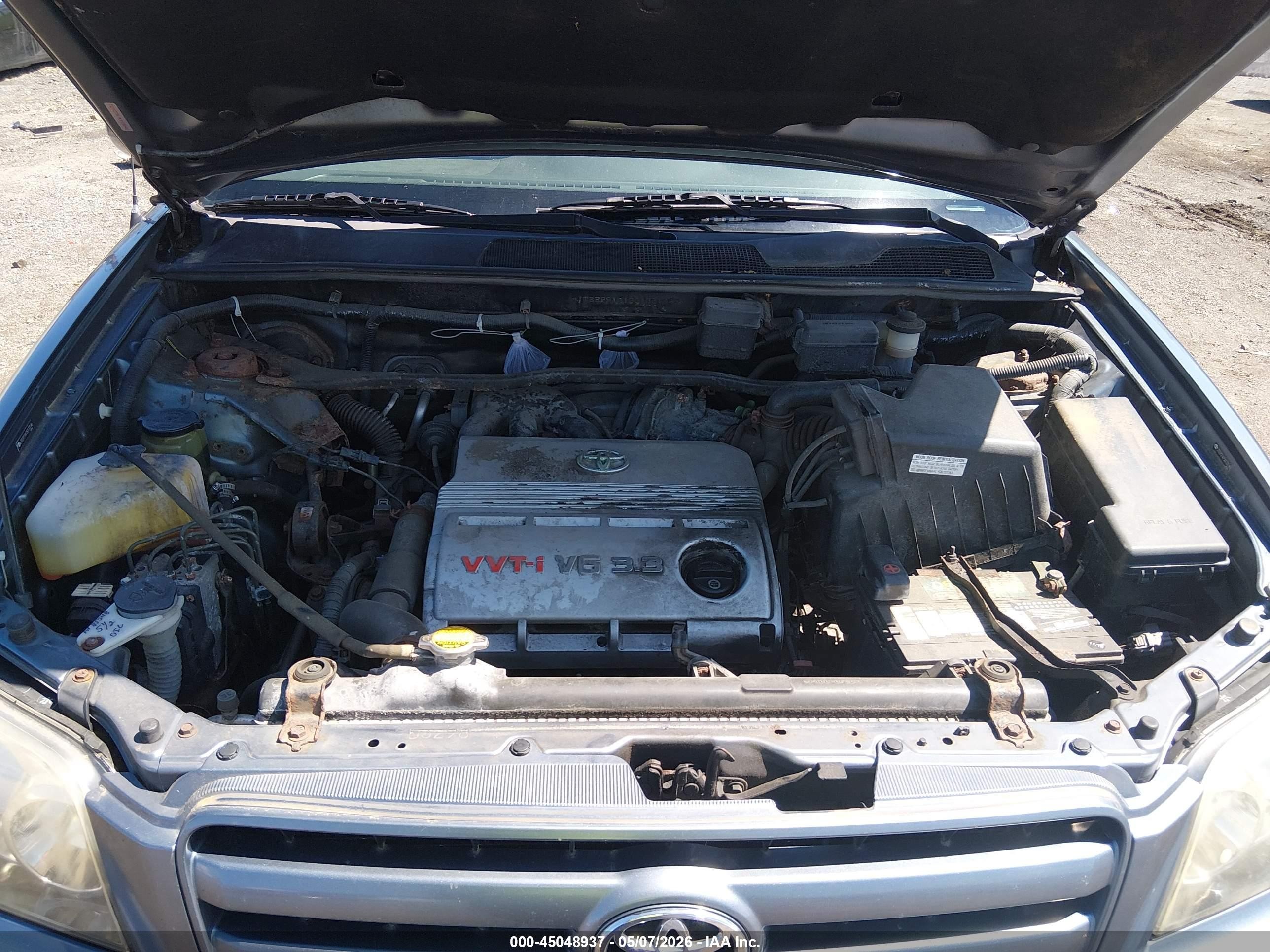 2005 Toyota Highlander V6 Синий vin: JTEEP21A150133146