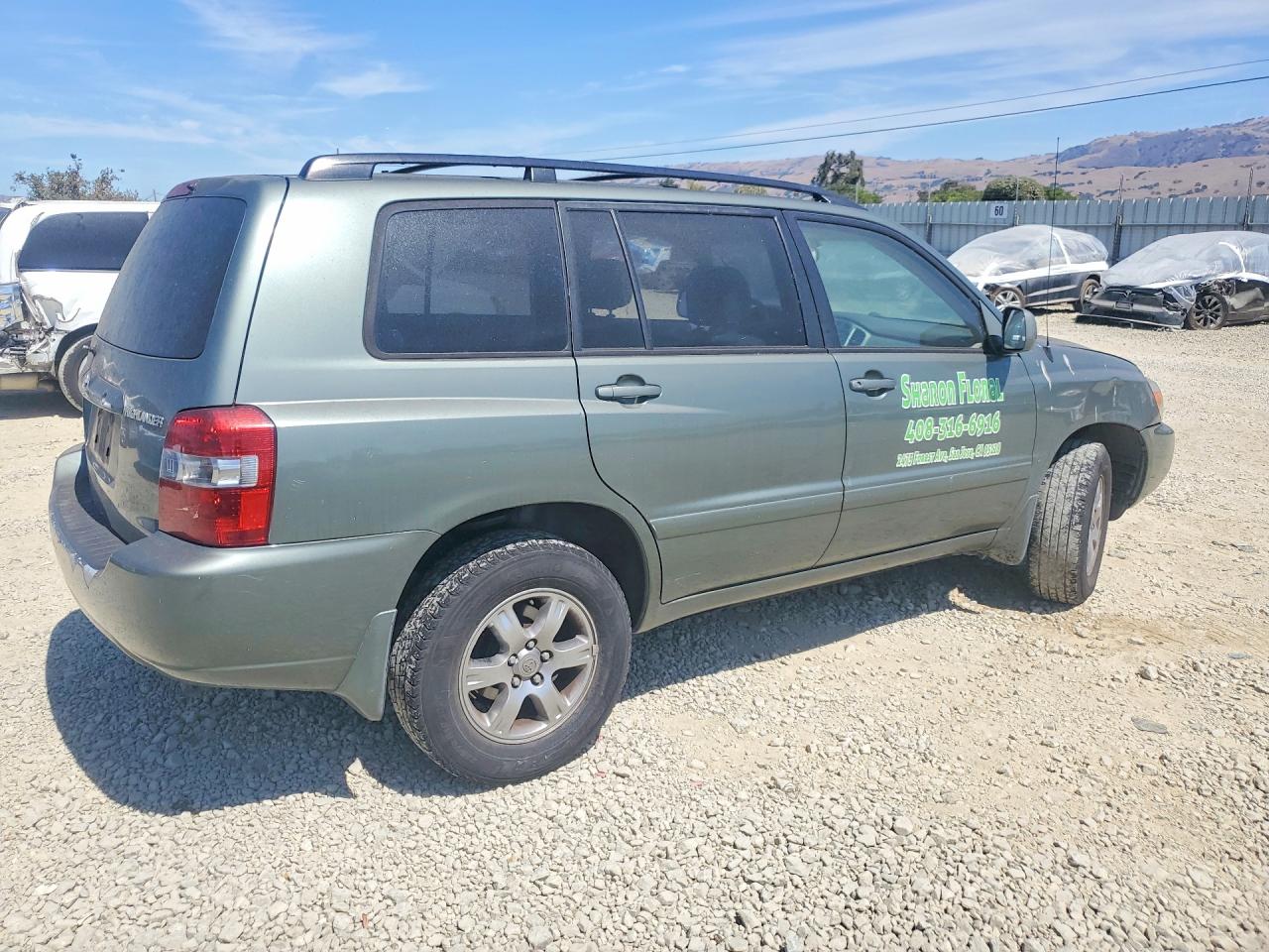 2006 Toyota Highlander Base Gray vin: JTEEP21A160140972