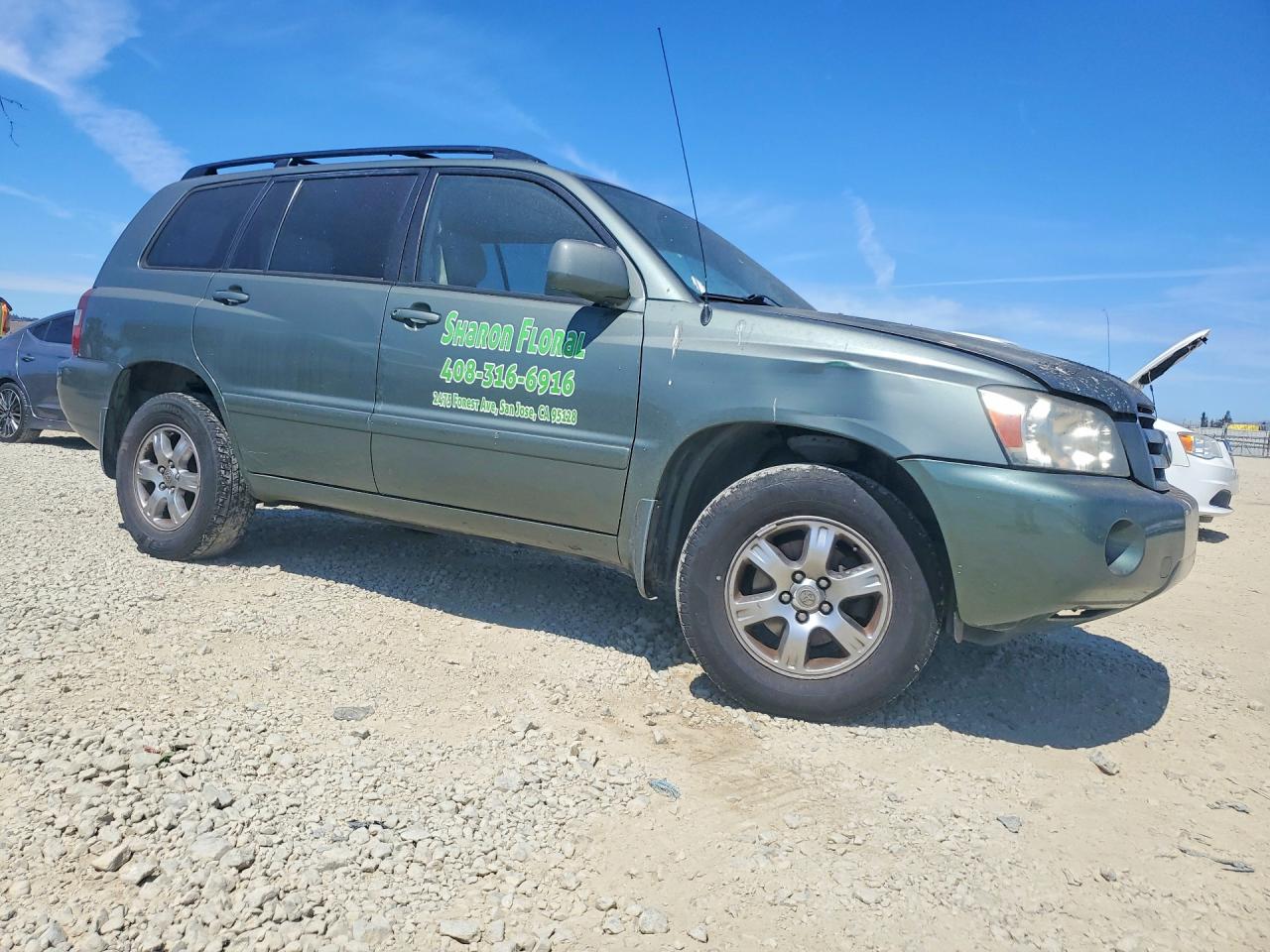 2006 Toyota Highlander Base Gray vin: JTEEP21A160140972