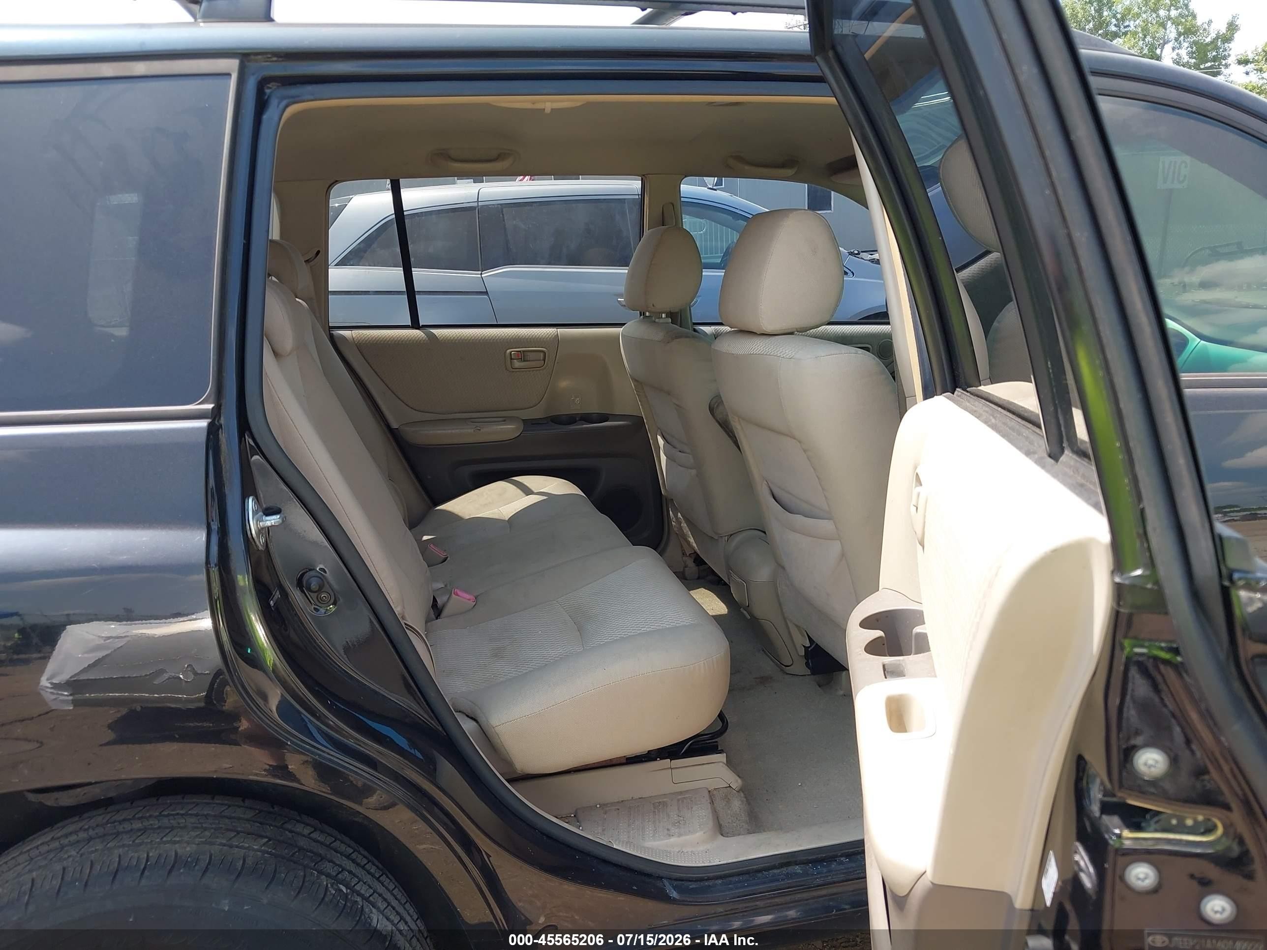 2006 Toyota Highlander V6 Black vin: JTEEP21A160149929