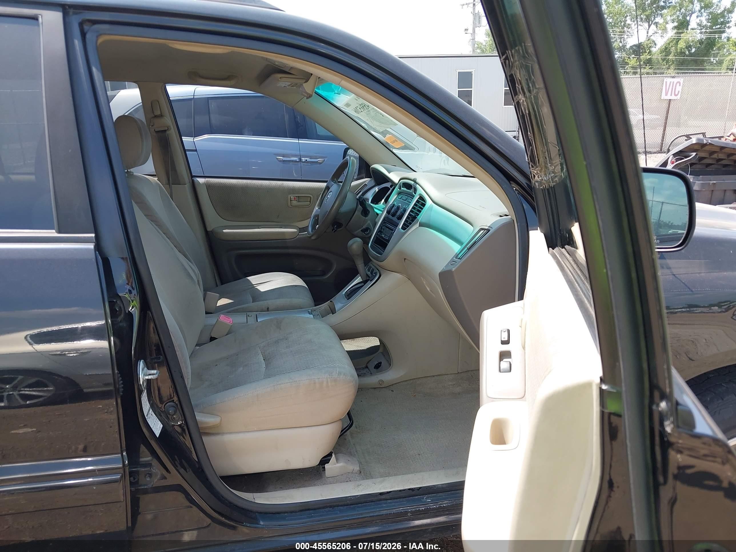 2006 Toyota Highlander V6 Black vin: JTEEP21A160149929