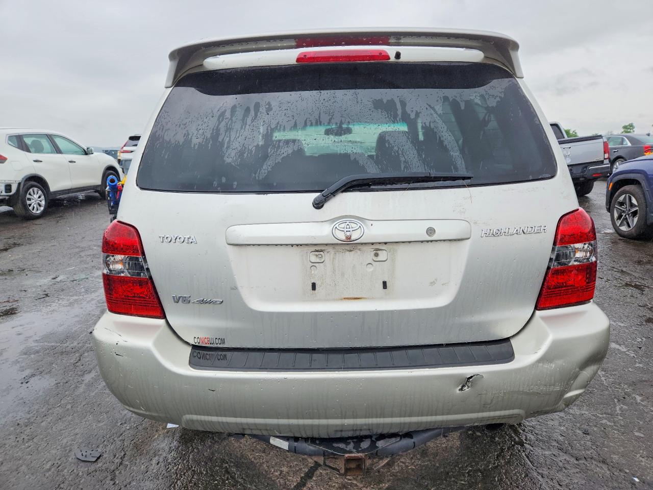 2006 Toyota Highlander Limited Silver vin: JTEEP21A160154659