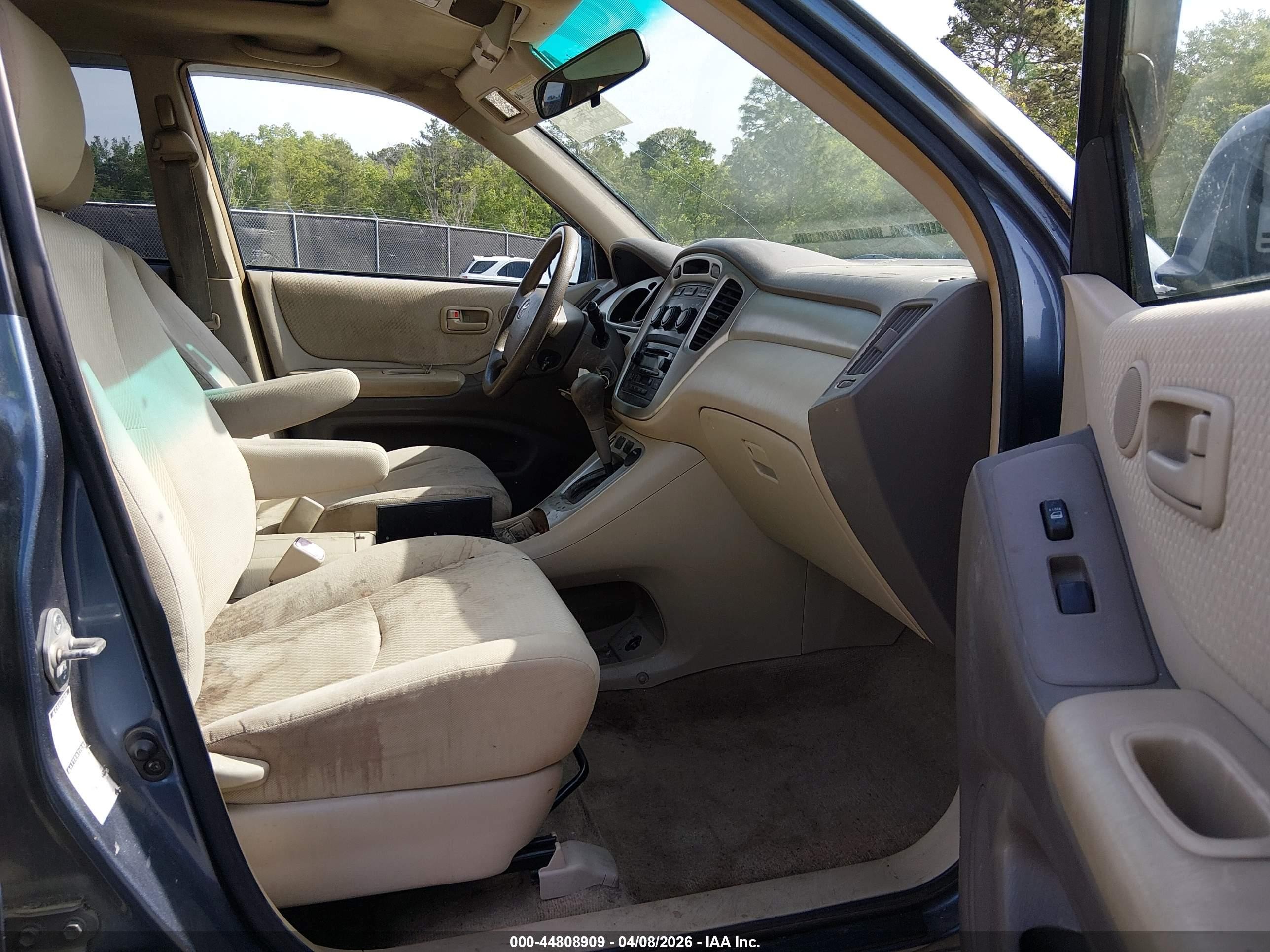 2006 Toyota Highlander V6 Gray vin: JTEEP21A160155004