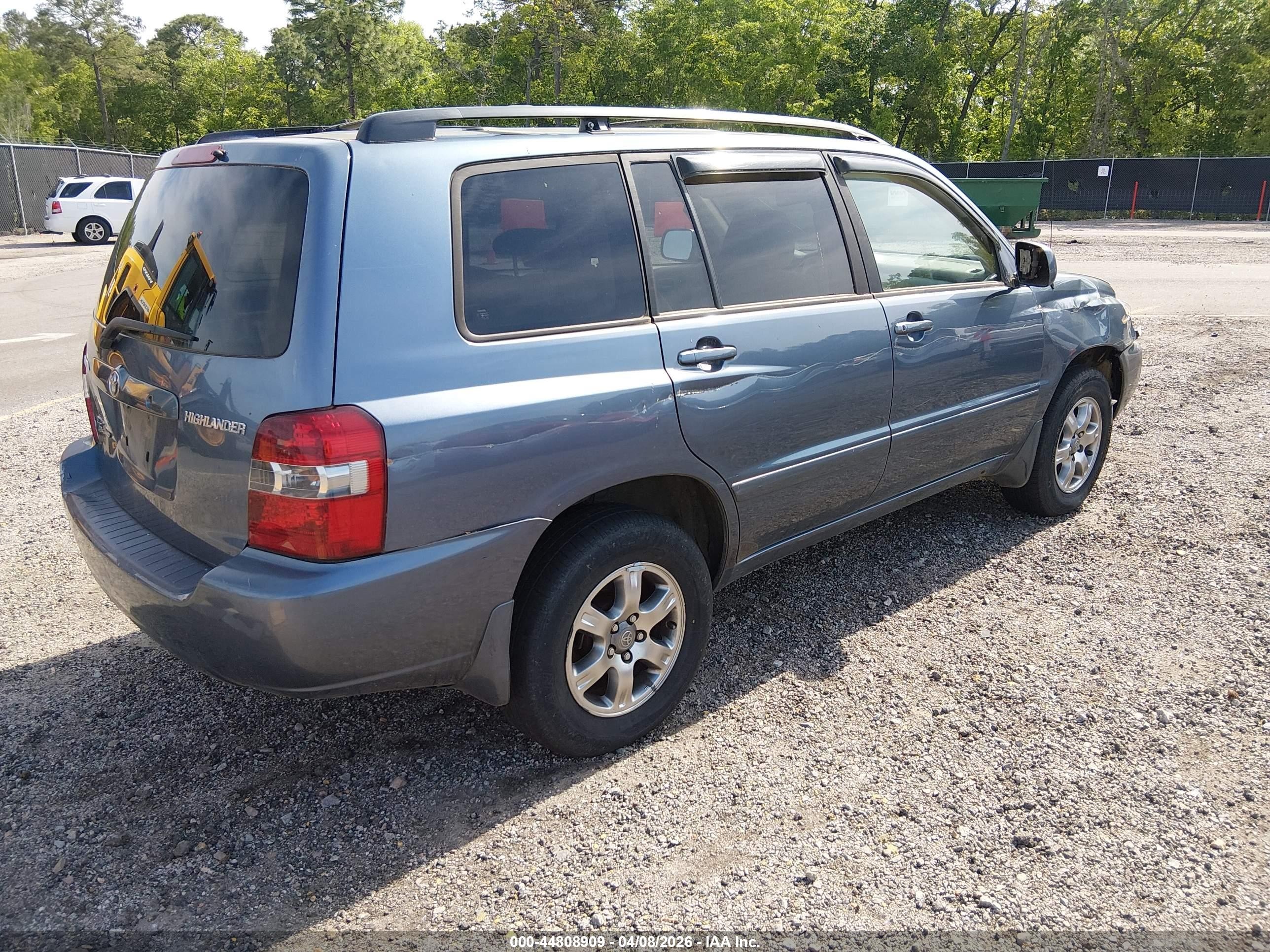 2006 Toyota Highlander V6 Gray vin: JTEEP21A160155004