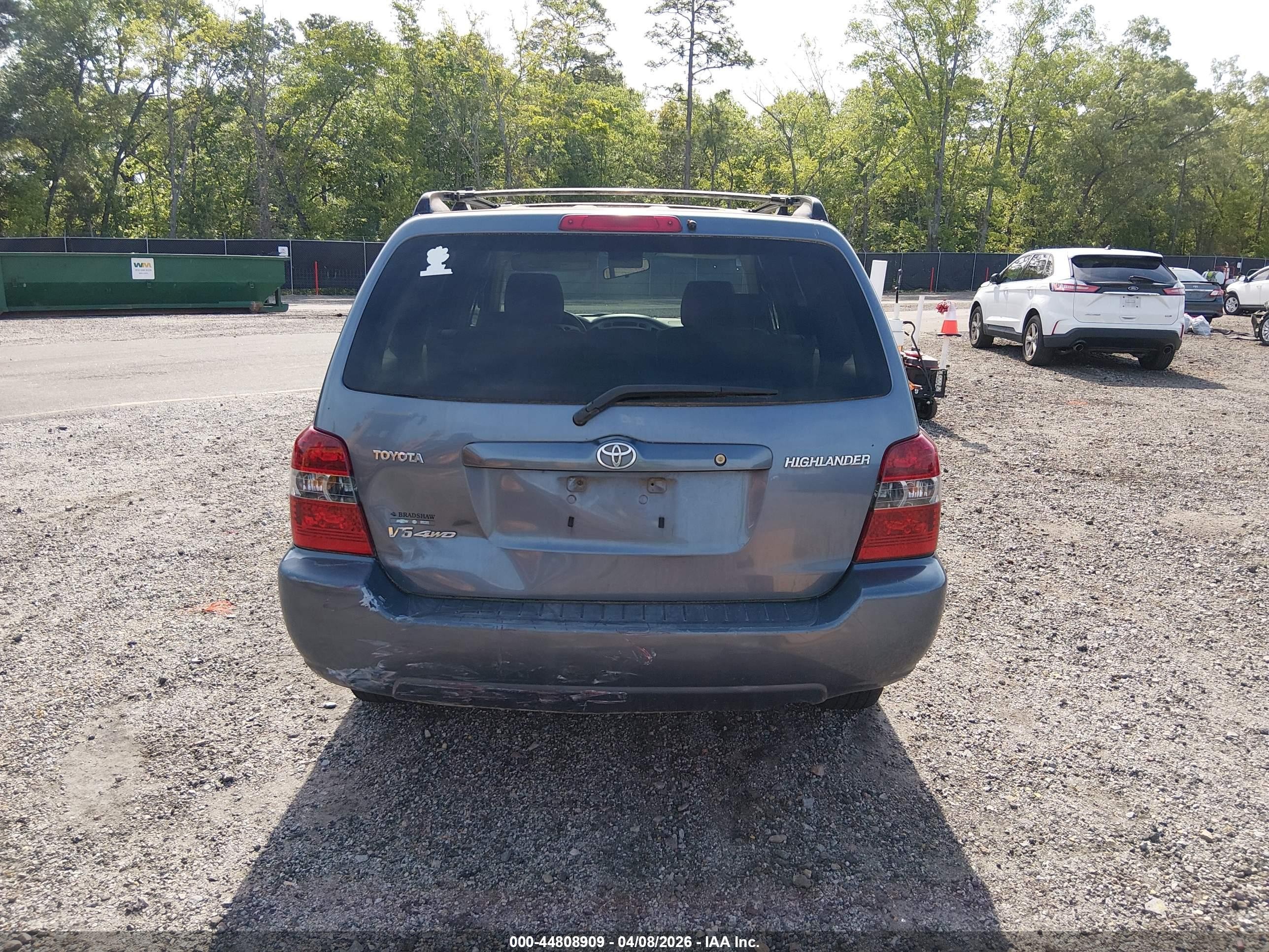 2006 Toyota Highlander V6 Gray vin: JTEEP21A160155004