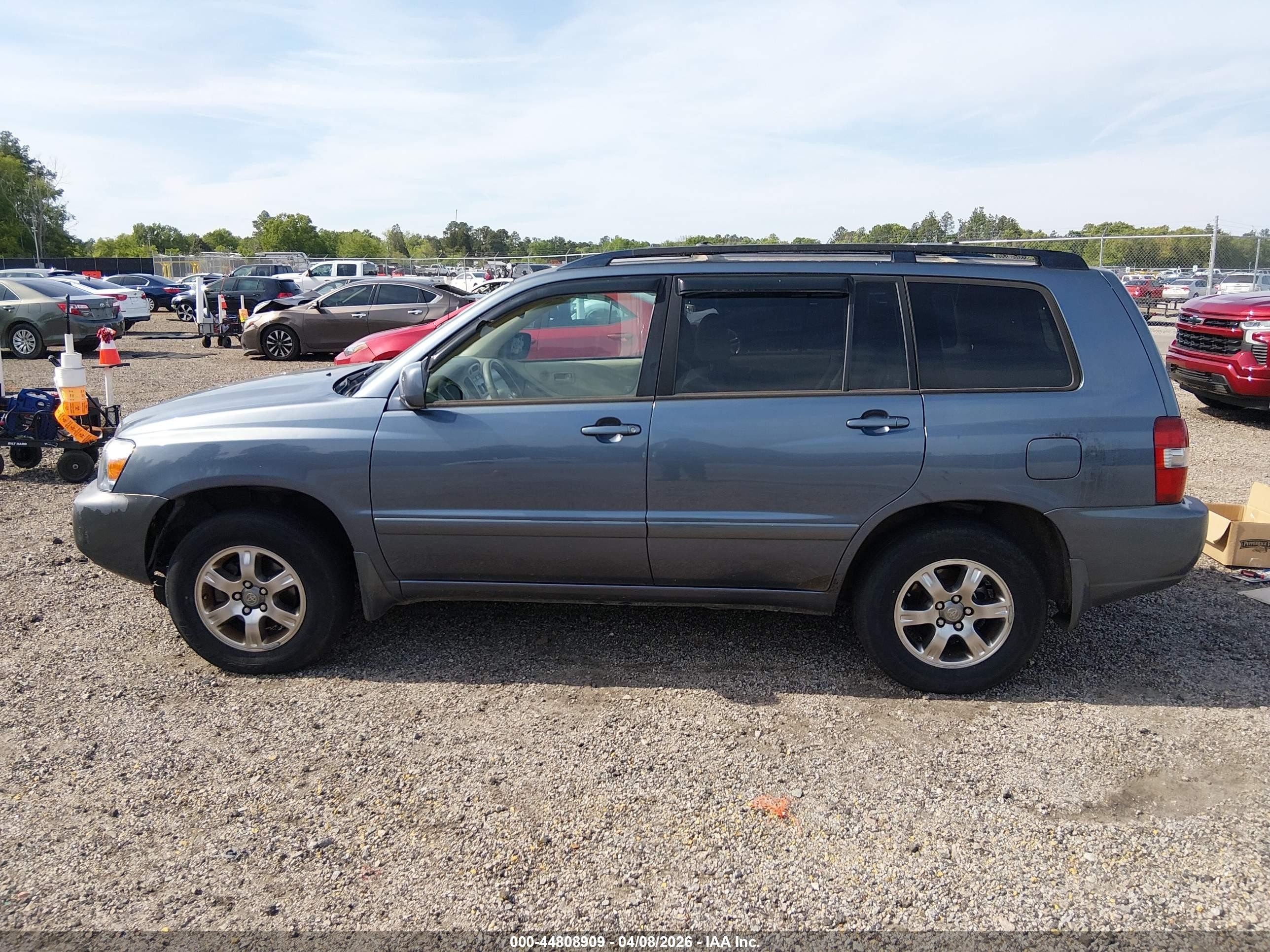 2006 Toyota Highlander V6 Gray vin: JTEEP21A160155004