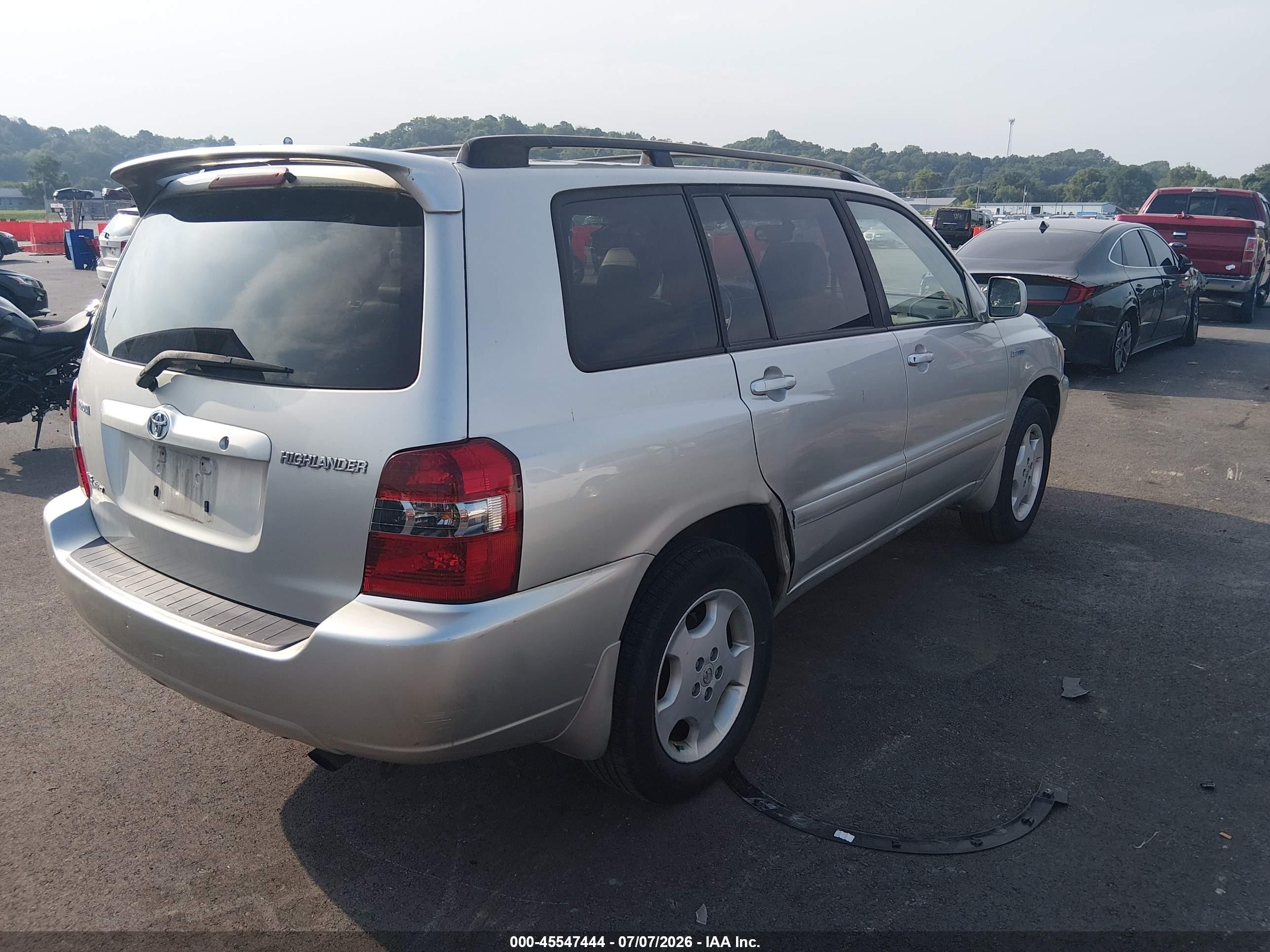 2006 Toyota Highlander Limited V6 Silver vin: JTEEP21A160155438