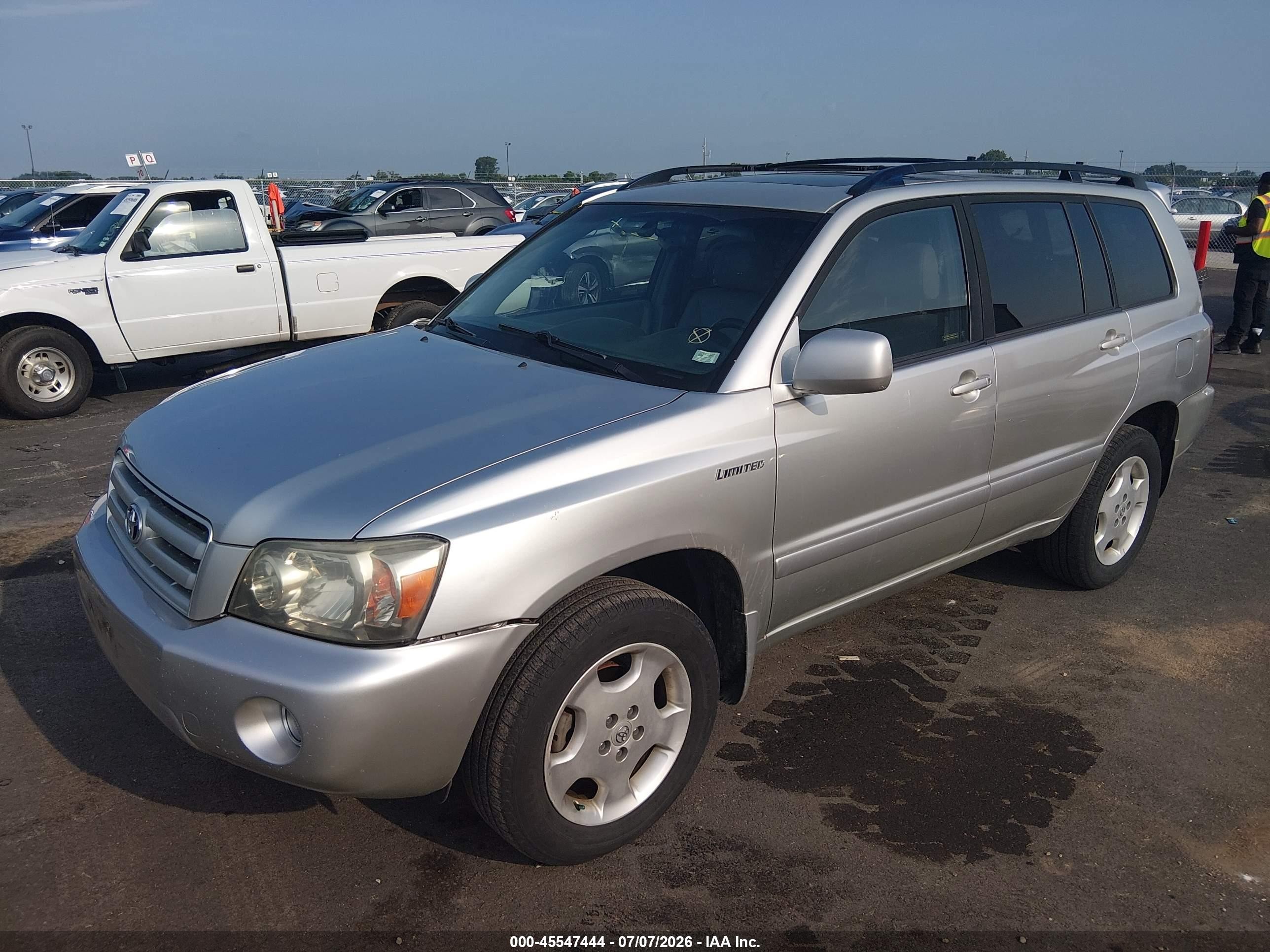 2006 Toyota Highlander Limited V6 Silver vin: JTEEP21A160155438