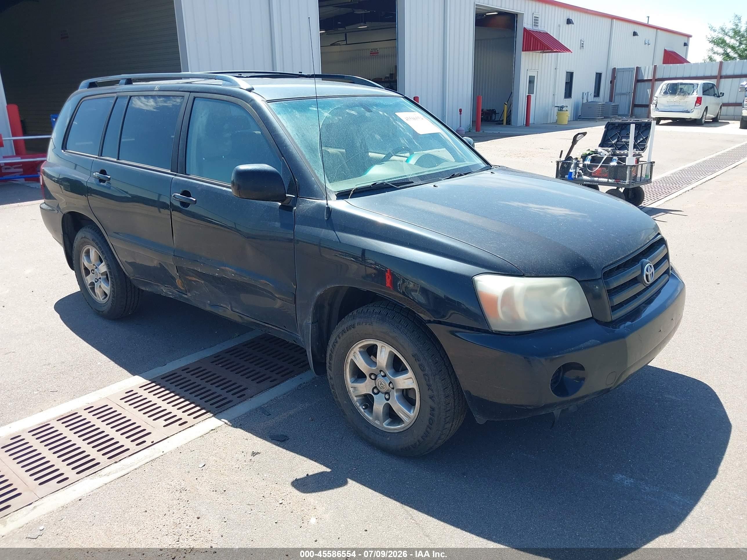2006 Toyota Highlander V6 Black vin: JTEEP21A160155505