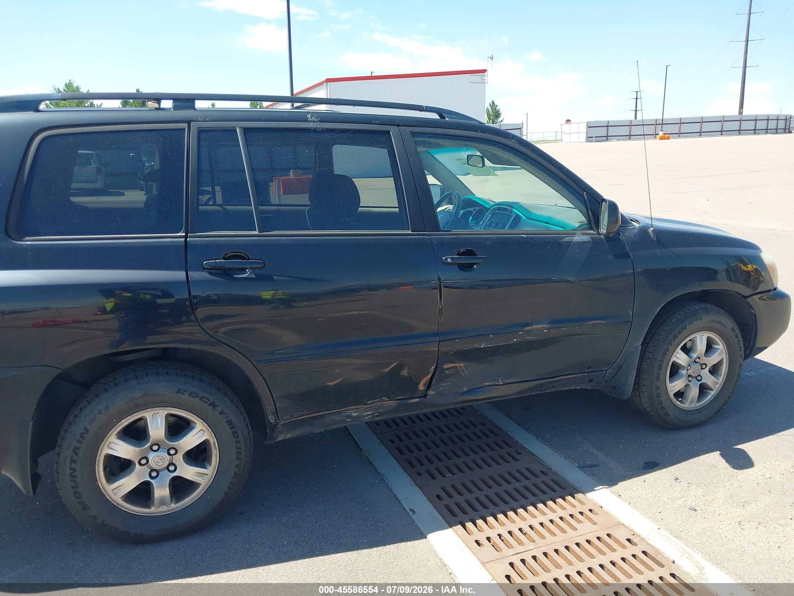 2006 Toyota Highlander V6 Black vin: JTEEP21A160155505