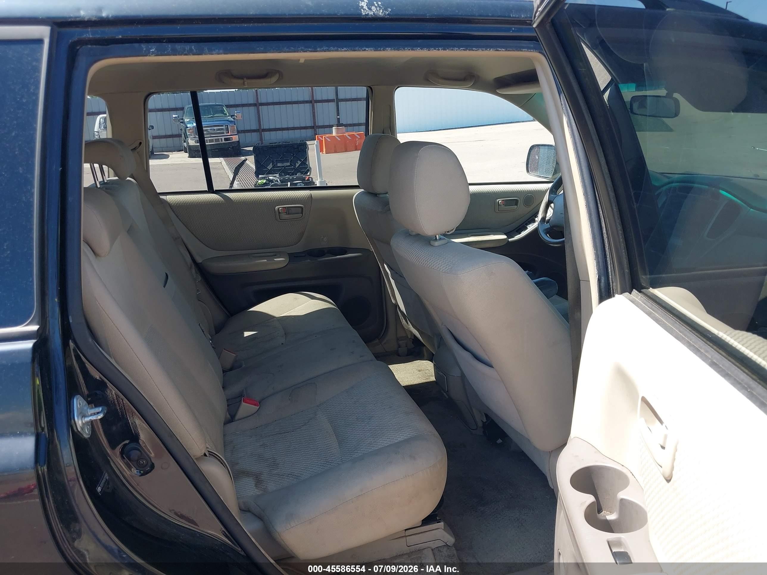 2006 Toyota Highlander V6 Black vin: JTEEP21A160155505