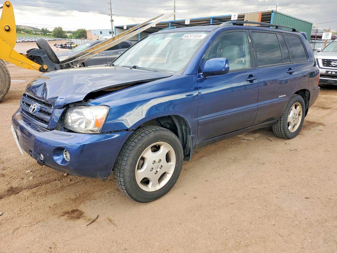 2006 Toyota Highlander Limited Blue vin: JTEEP21A160164530