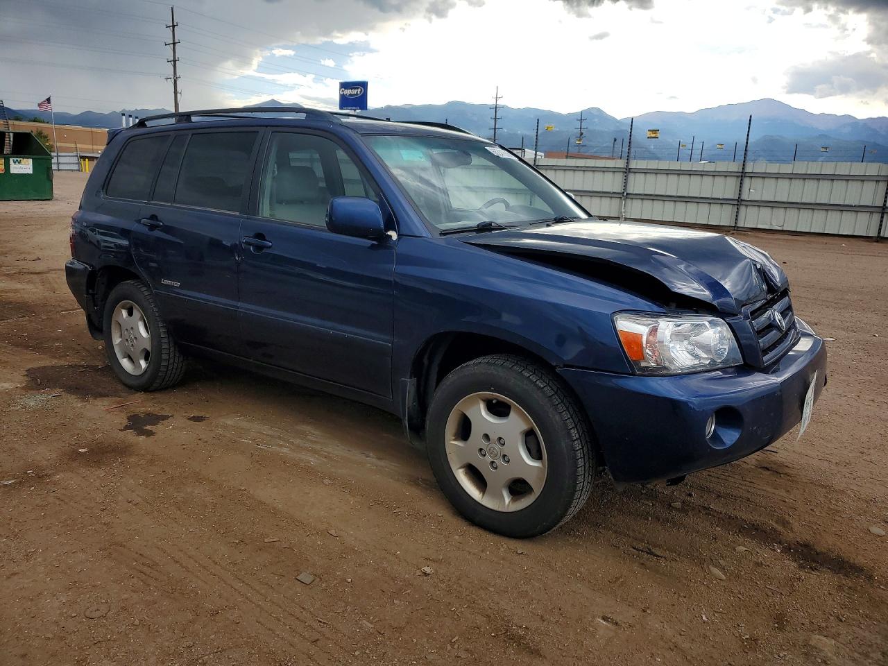 2006 Toyota Highlander Limited Blue vin: JTEEP21A160164530