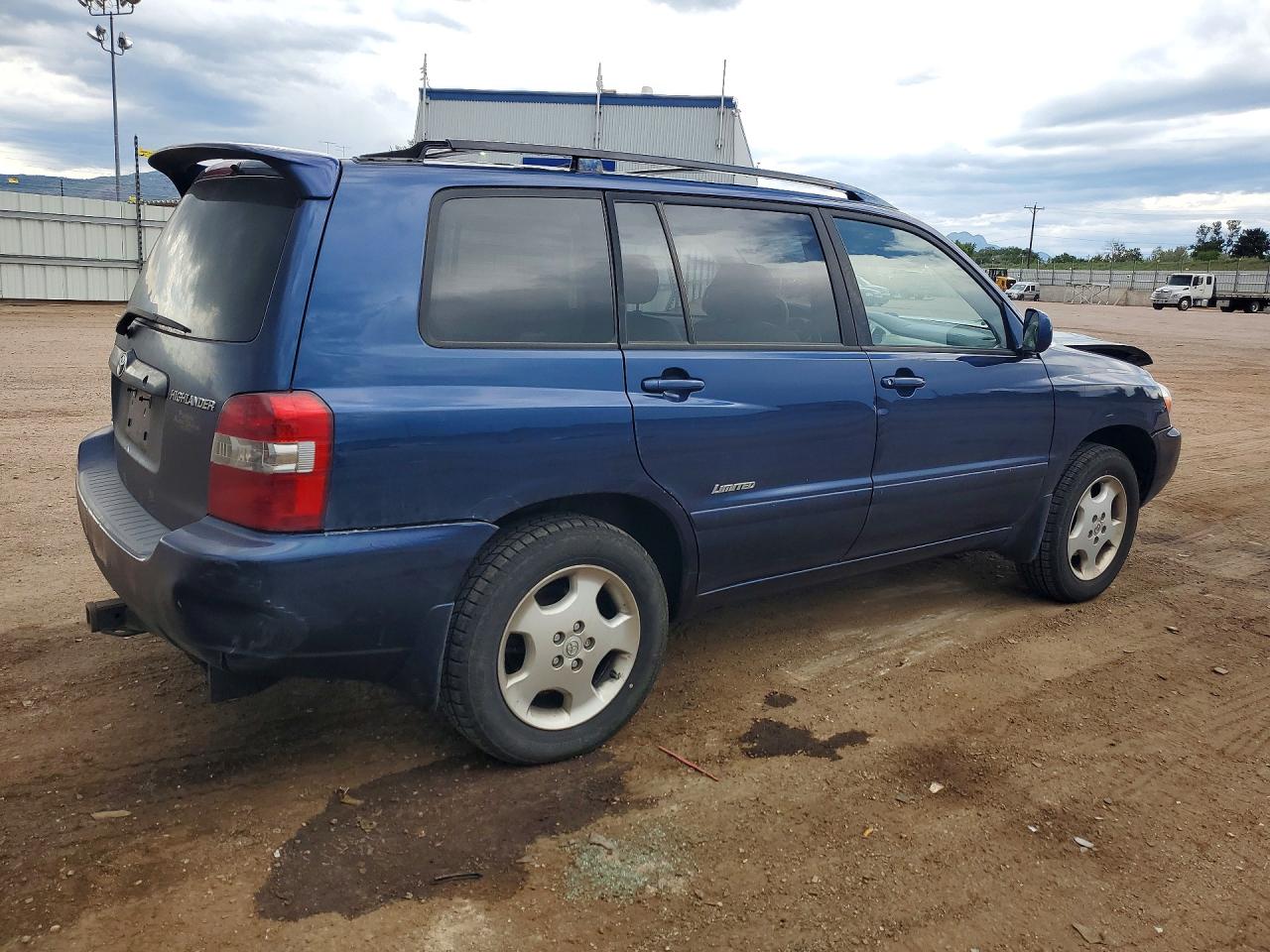 2006 Toyota Highlander Limited Blue vin: JTEEP21A160164530