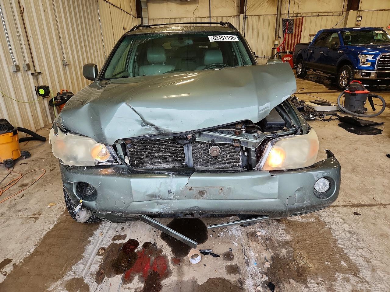 2006 Toyota Highlander Limited Green vin: JTEEP21A160166360