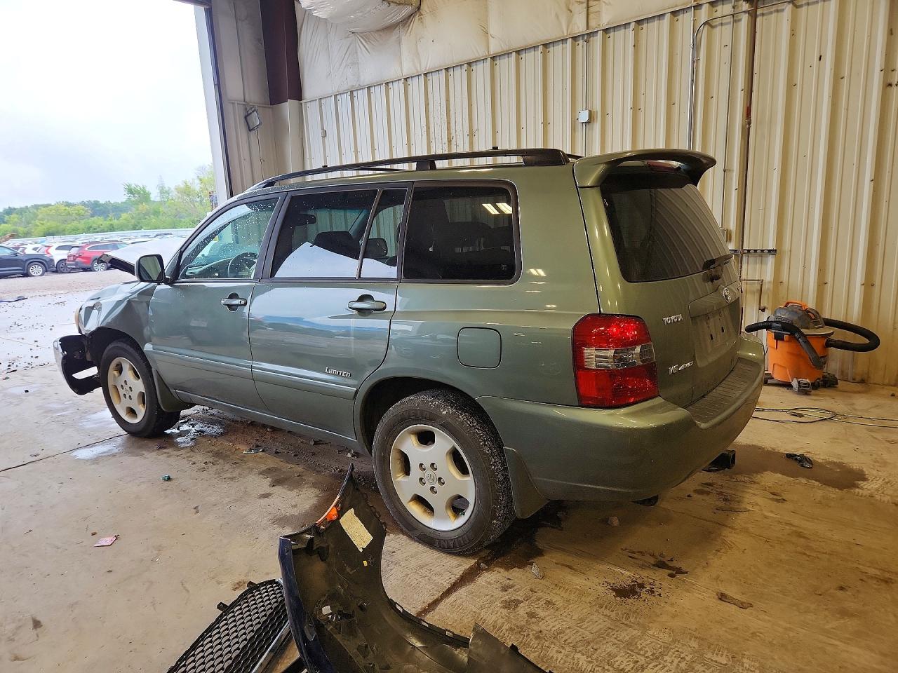2006 Toyota Highlander Limited Green vin: JTEEP21A160166360