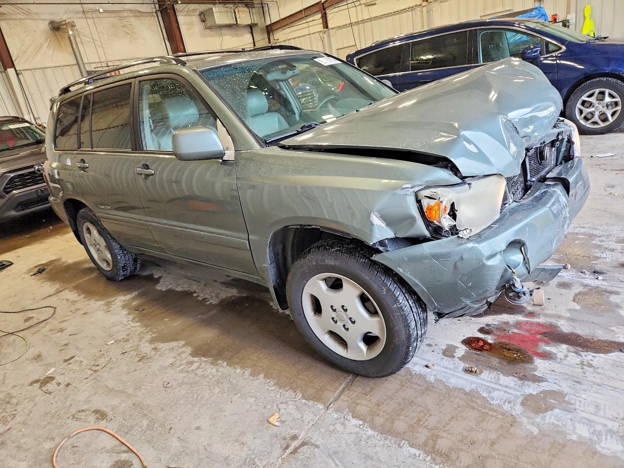 2006 Toyota Highlander Limited Green vin: JTEEP21A160166360