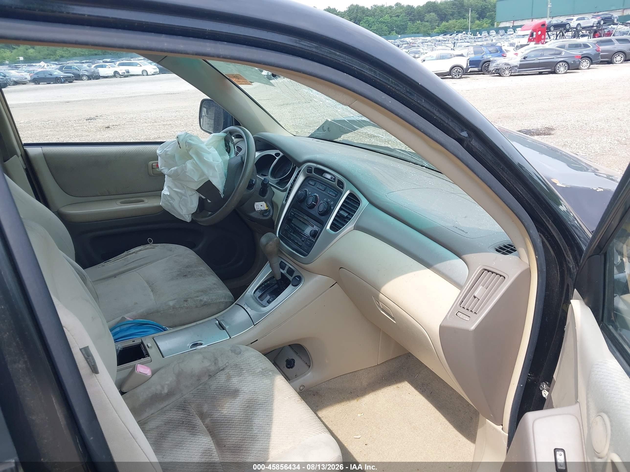 2006 Toyota Highlander V6 Black vin: JTEEP21A160167816