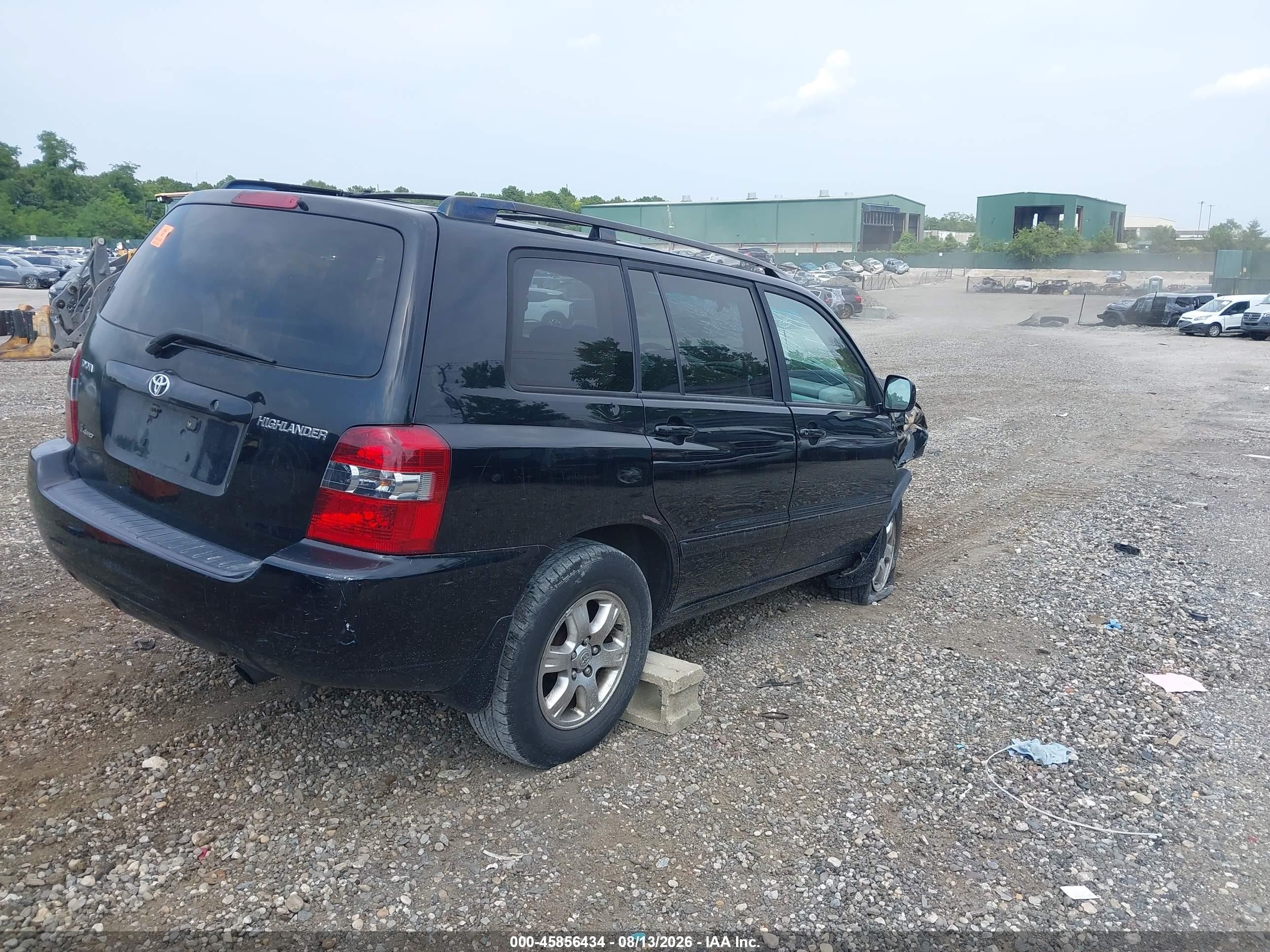 2006 Toyota Highlander V6 Black vin: JTEEP21A160167816