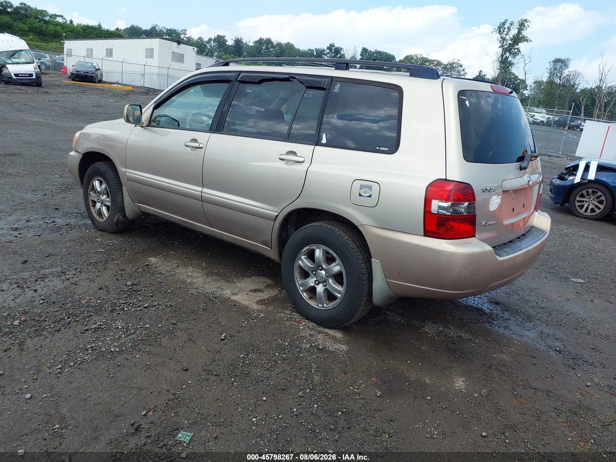 2006 Toyota Highlander V6 Gold vin: JTEEP21A160172272