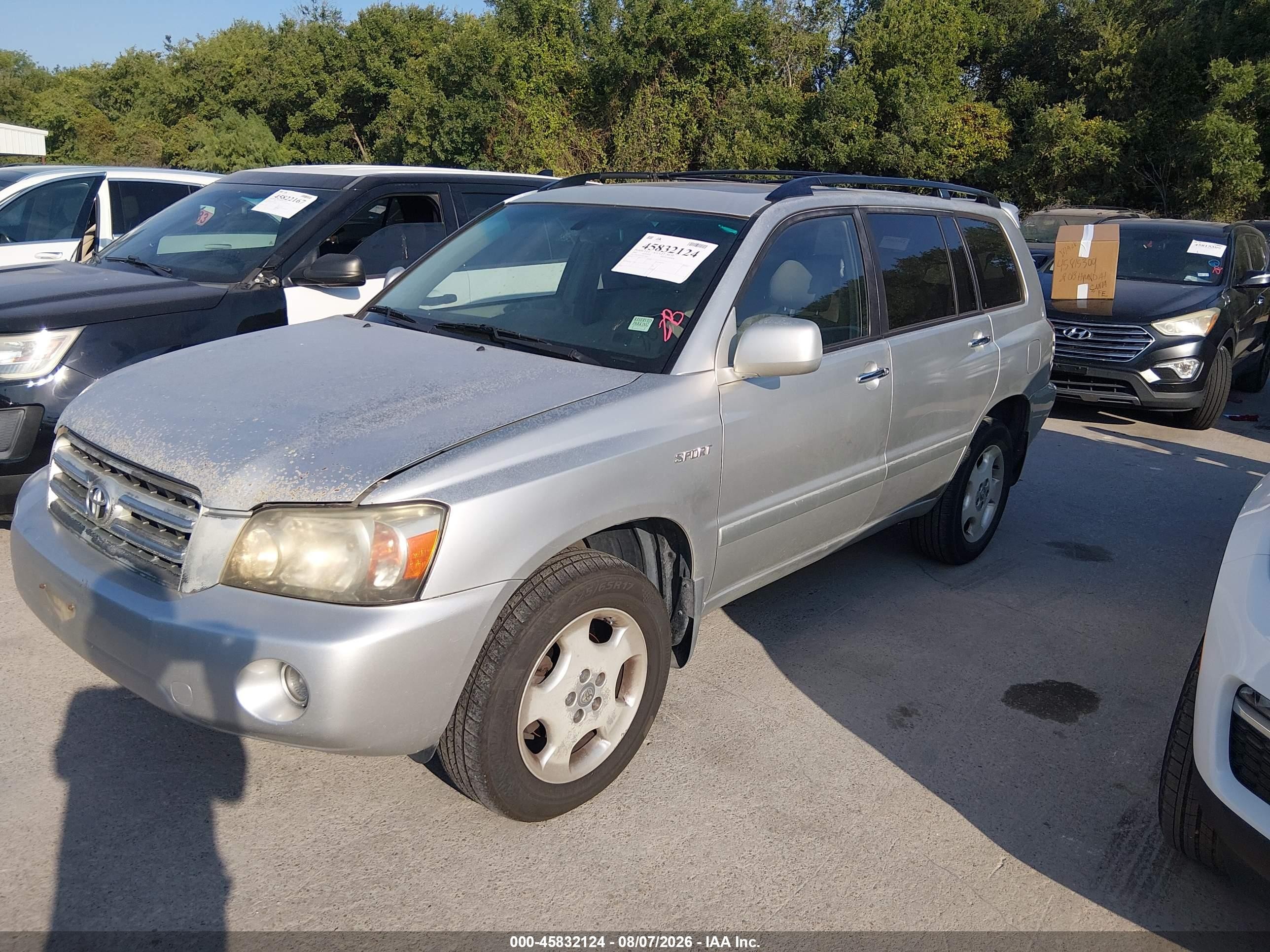2006 Toyota Highlander Sport V6 Silver vin: JTEEP21A160179464