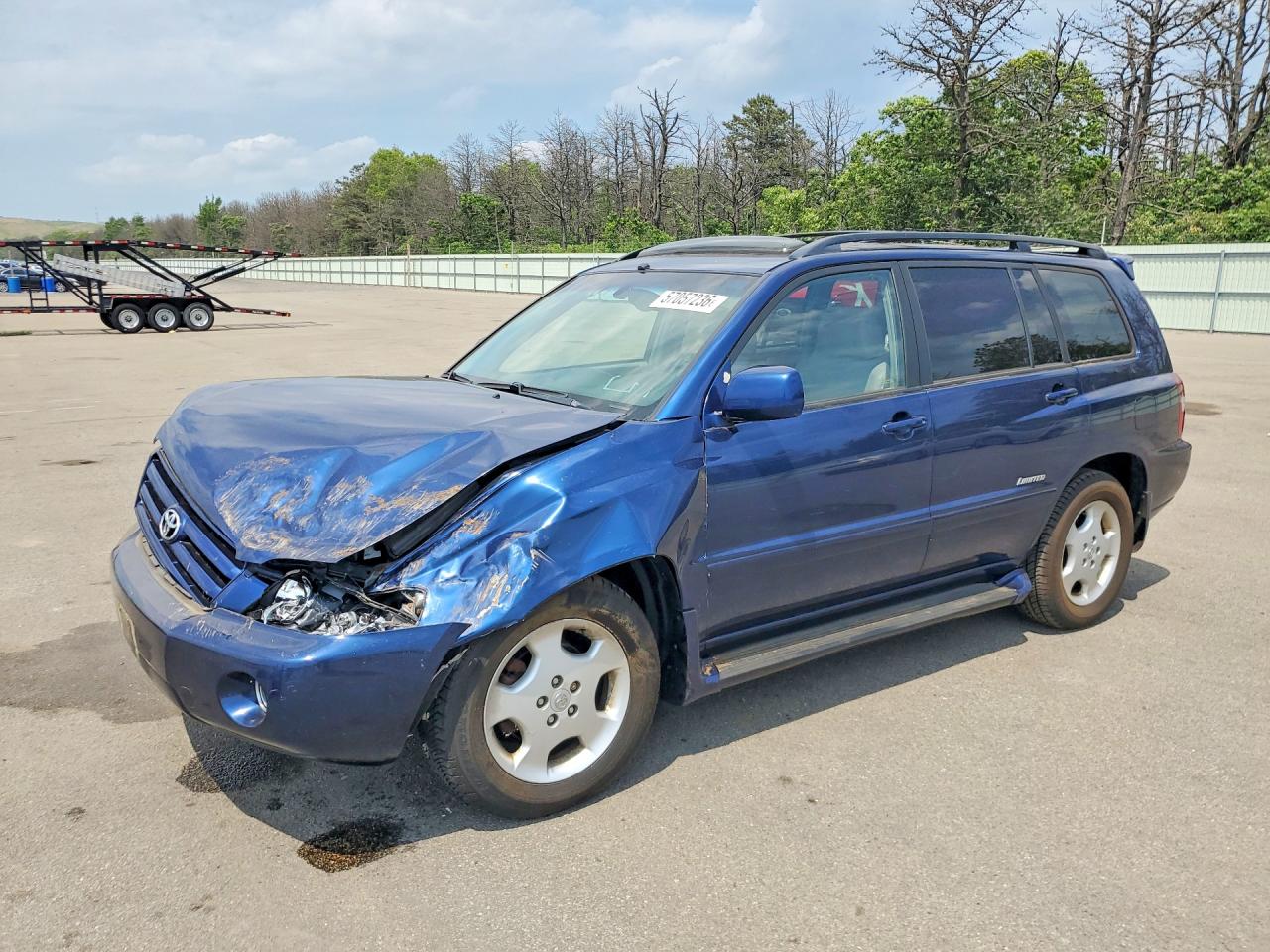 2006 Toyota Highlander Limited Blue vin: JTEEP21A160180811