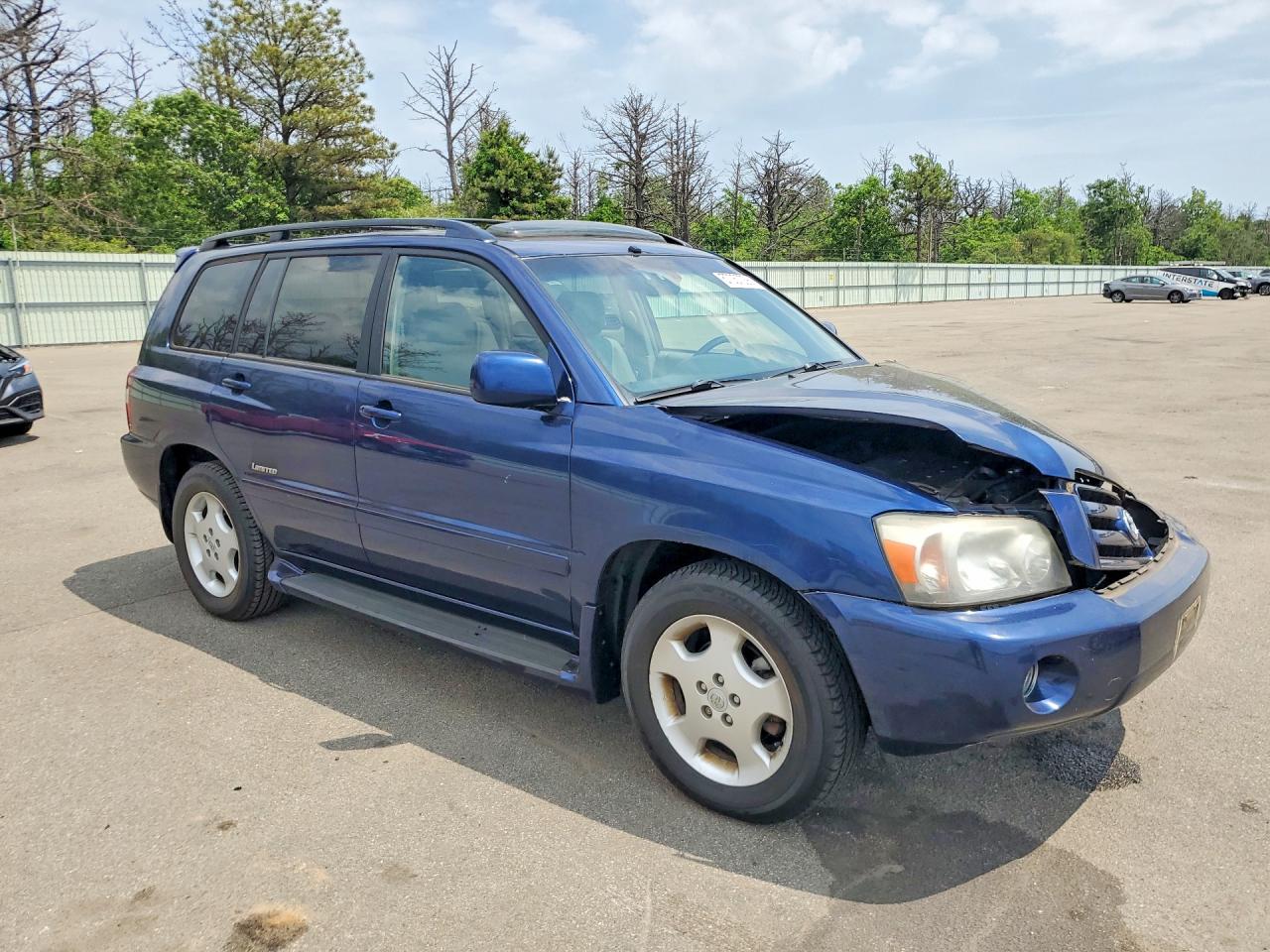 2006 Toyota Highlander Limited Blue vin: JTEEP21A160180811