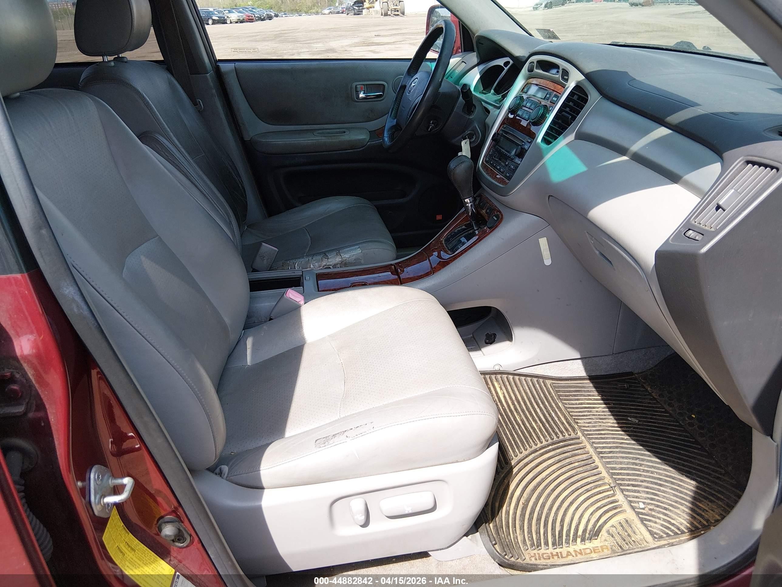 2006 Toyota Highlander Limited V6 Бордовый vin: JTEEP21A160182820