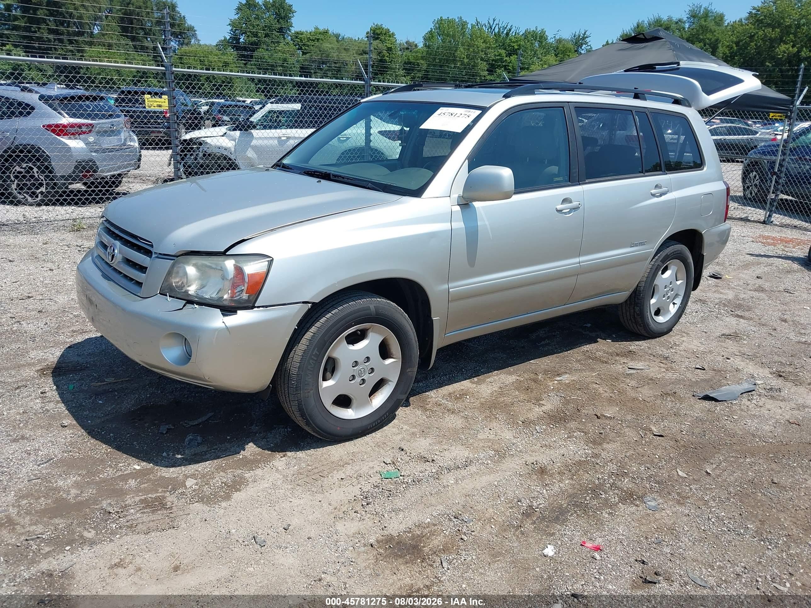 2006 Toyota Highlander Limited V6 Silver vin: JTEEP21A160186107