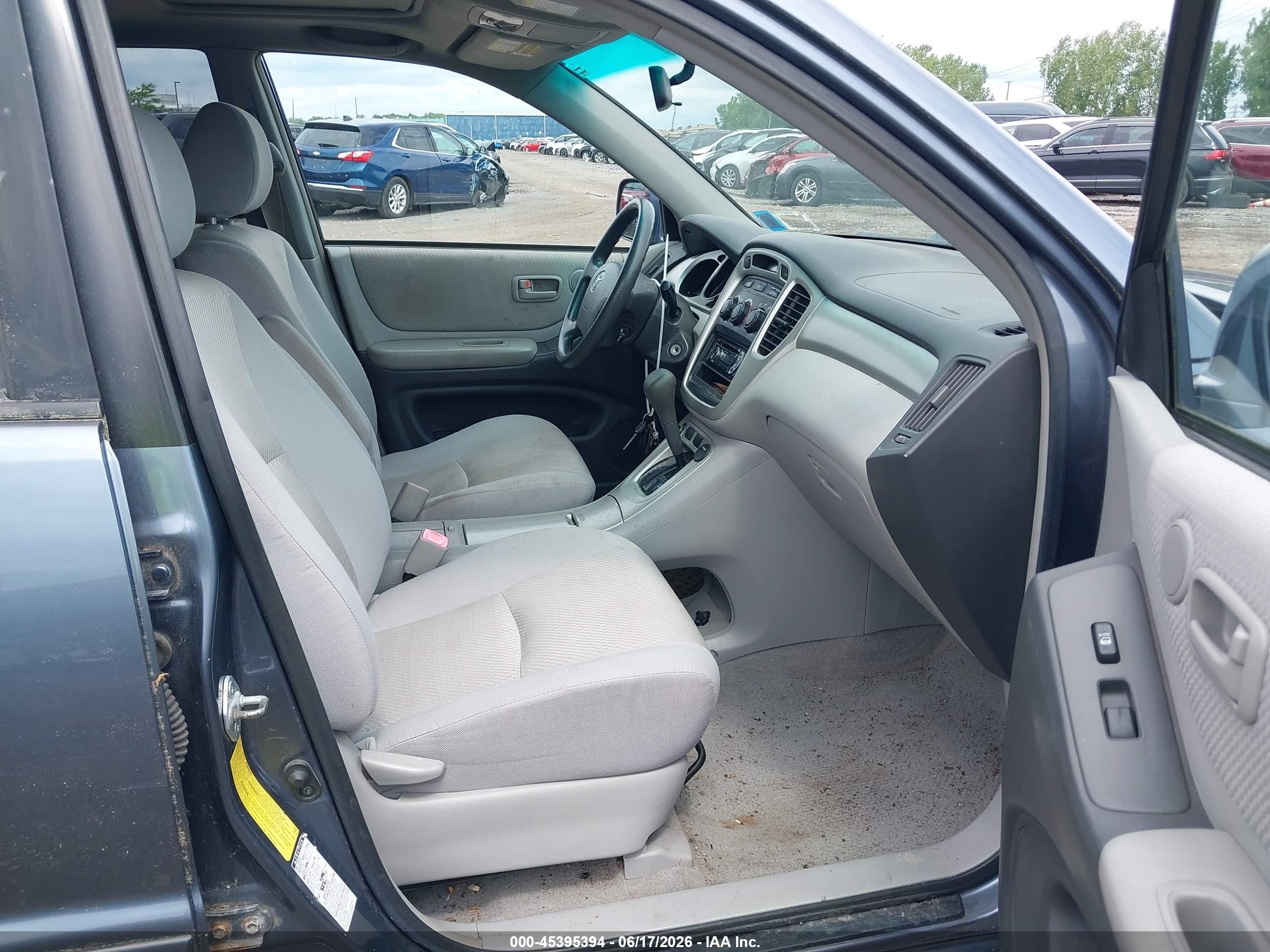 2006 Toyota Highlander V6 Blue vin: JTEEP21A160186446