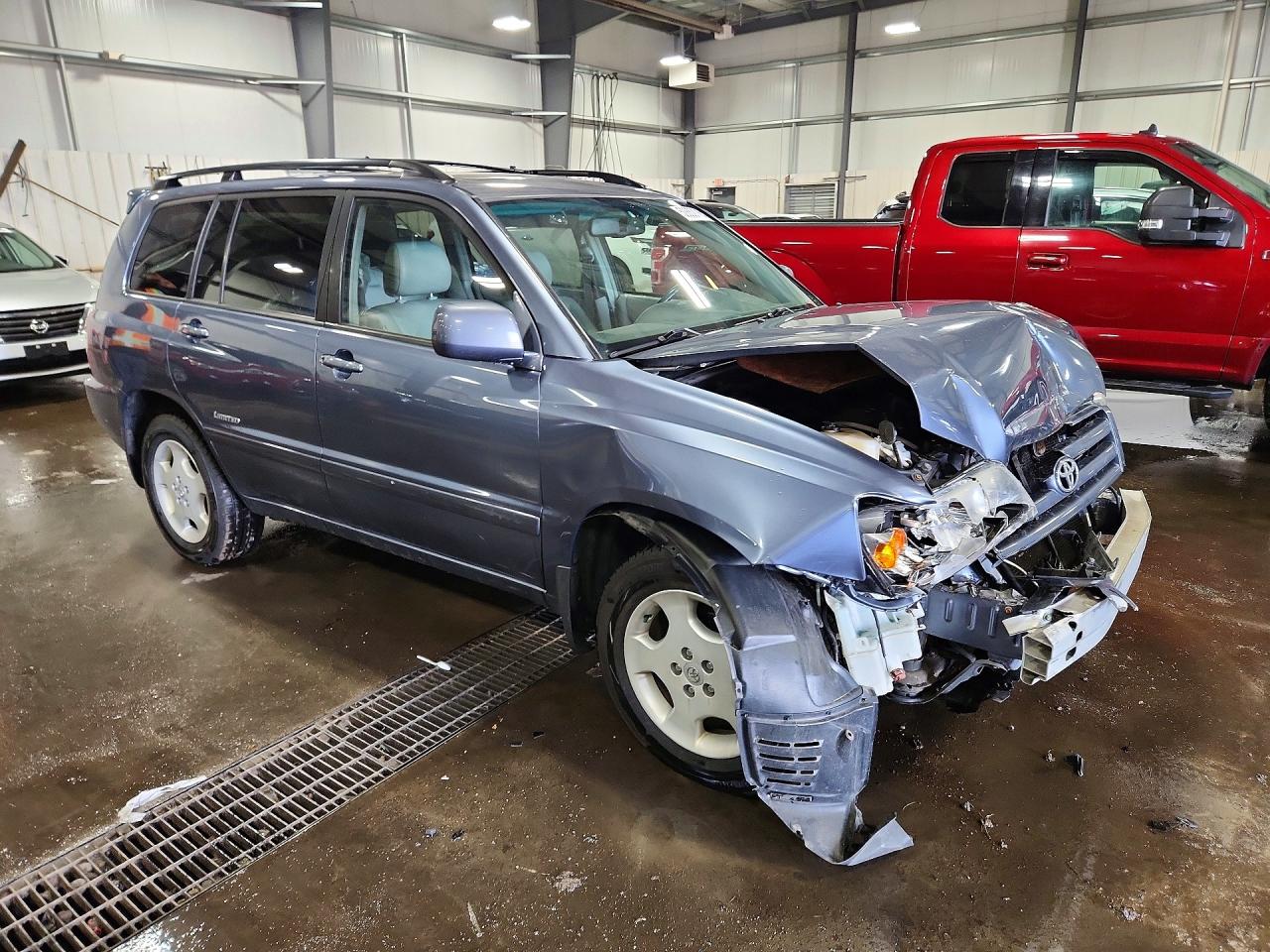 2007 Toyota Highlander Limited Gray vin: JTEEP21A170190806