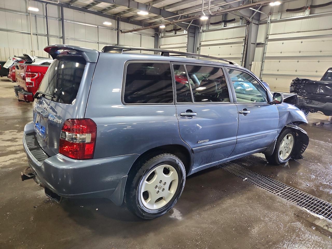 2007 Toyota Highlander Limited Gray vin: JTEEP21A170190806