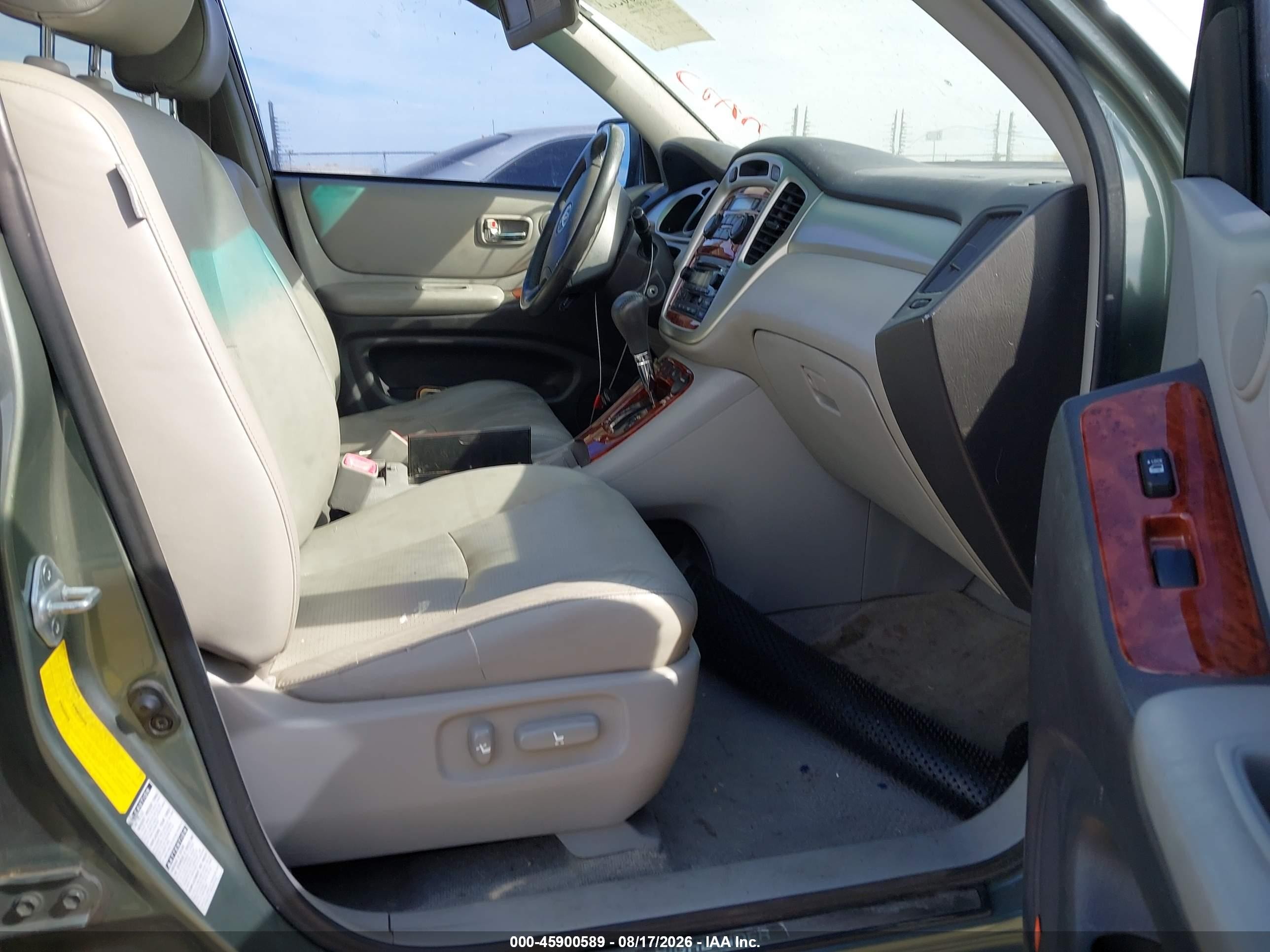 2007 Toyota Highlander Limited W/3rd Row Green vin: JTEEP21A170208589