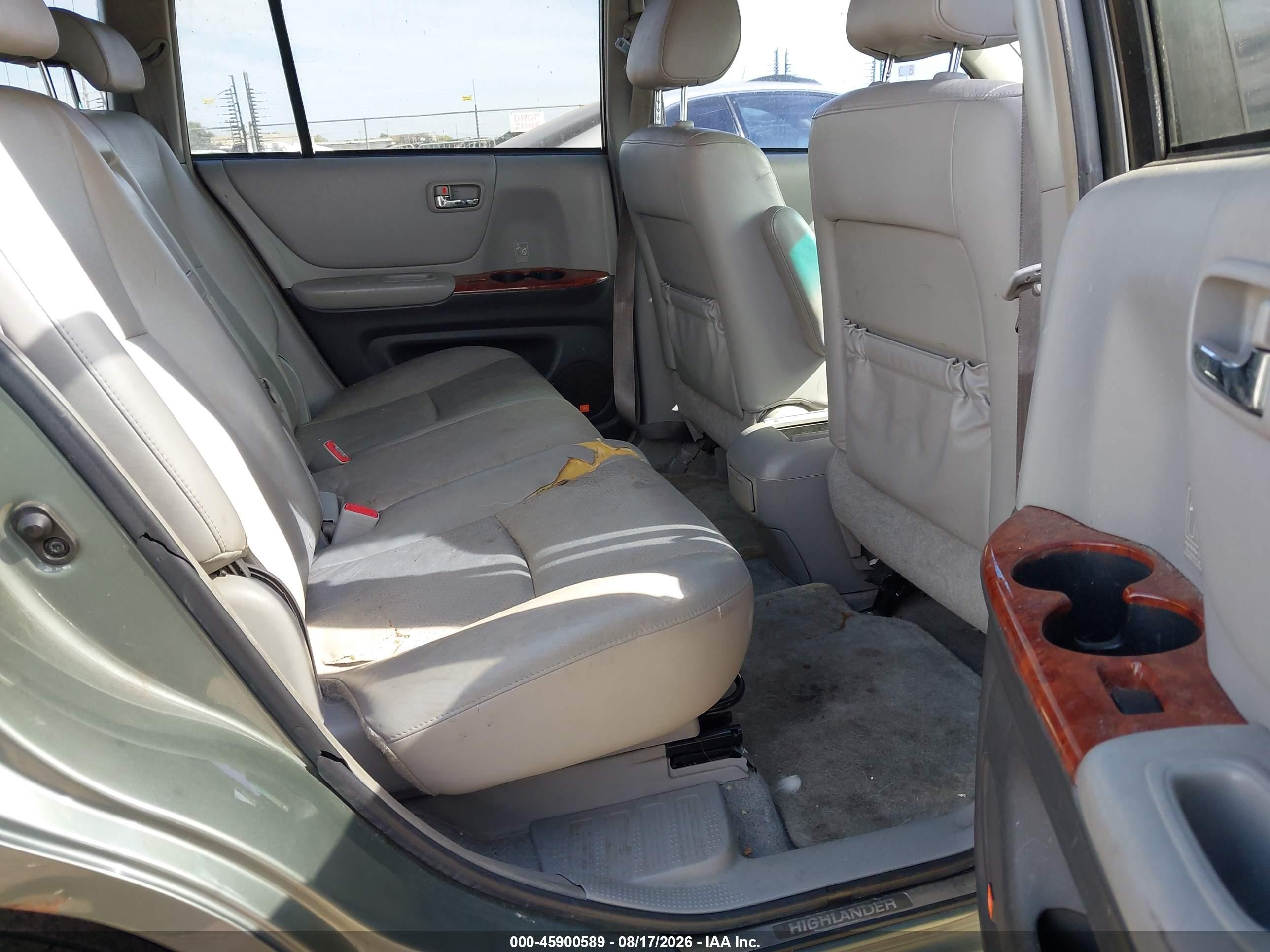 2007 Toyota Highlander Limited W/3rd Row Green vin: JTEEP21A170208589