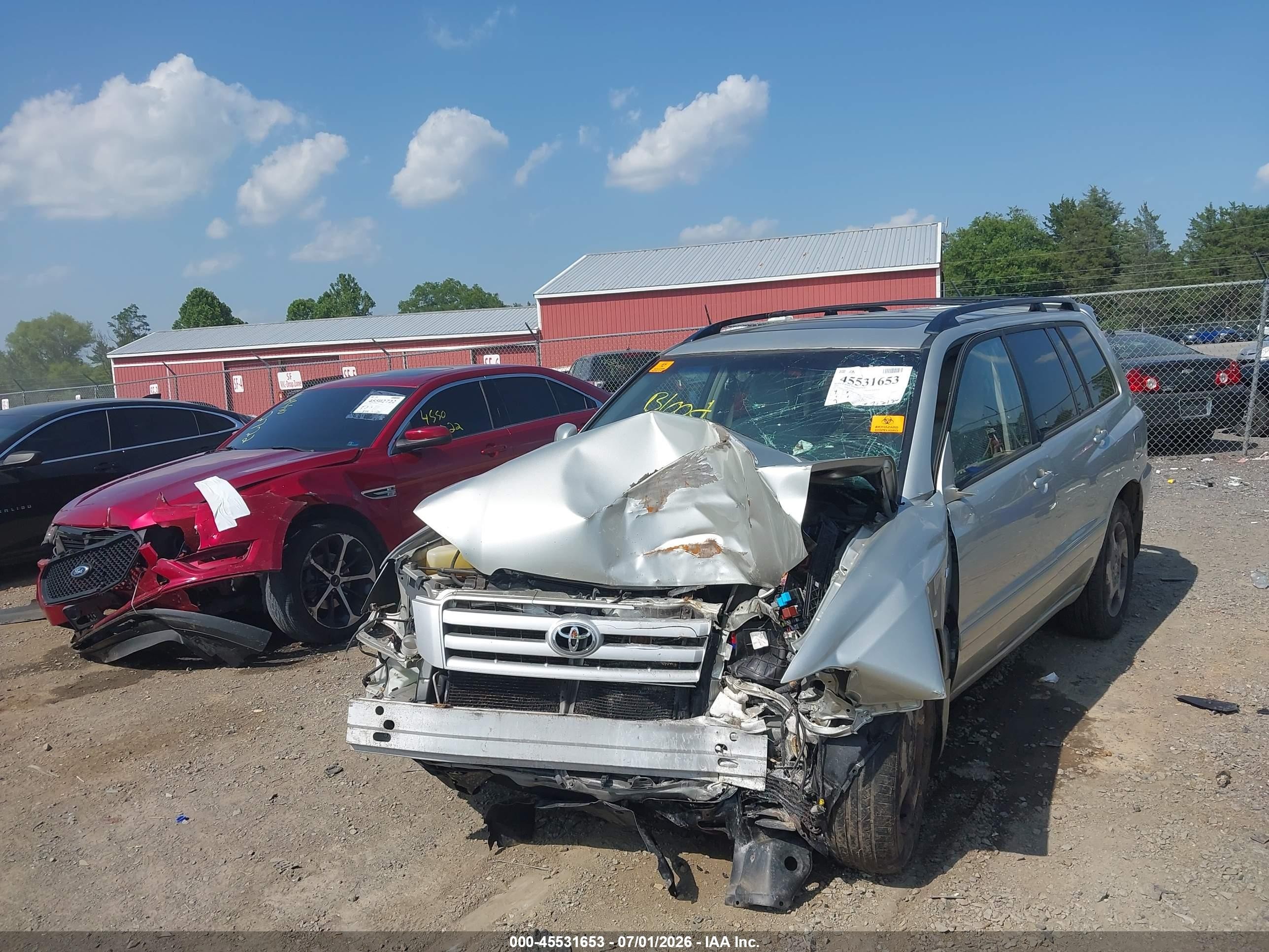 2004 Toyota Highlander Limited V6 Серебряный vin: JTEEP21A240031398