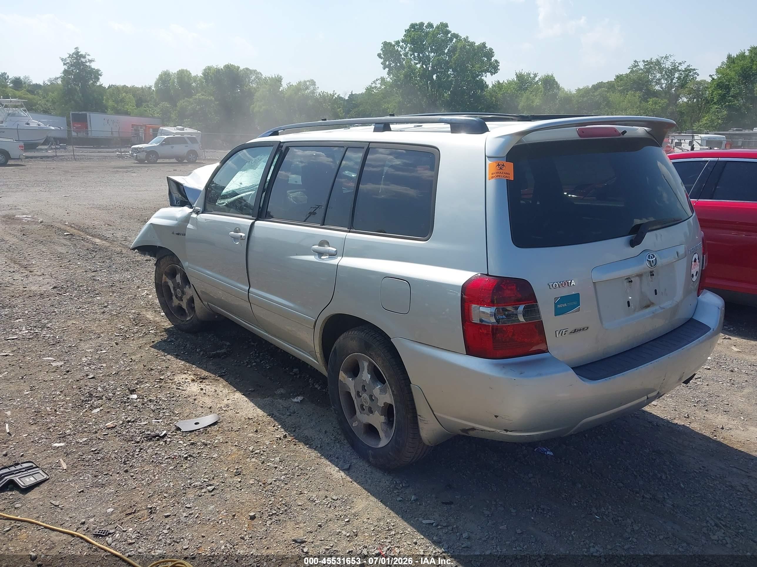 2004 Toyota Highlander Limited V6 Серебряный vin: JTEEP21A240031398