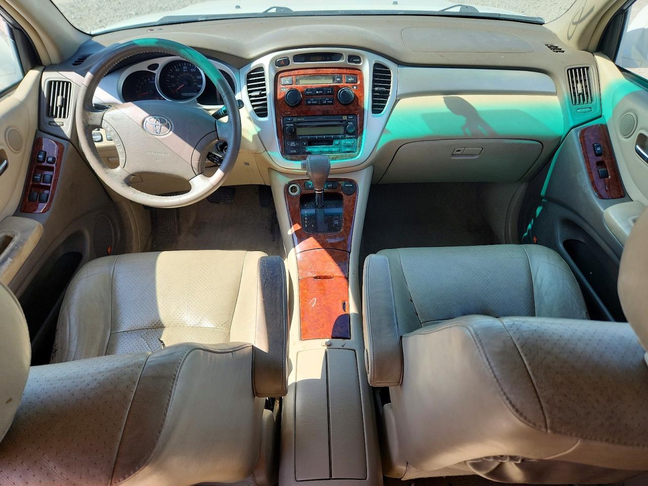 2004 Toyota Highlander Limited White vin: JTEEP21A240034771