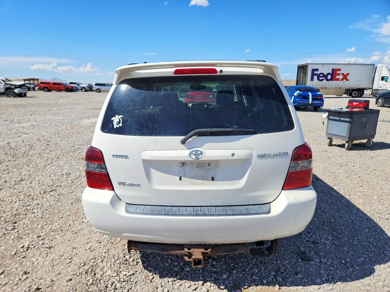 2004 Toyota Highlander Limited White vin: JTEEP21A240034771