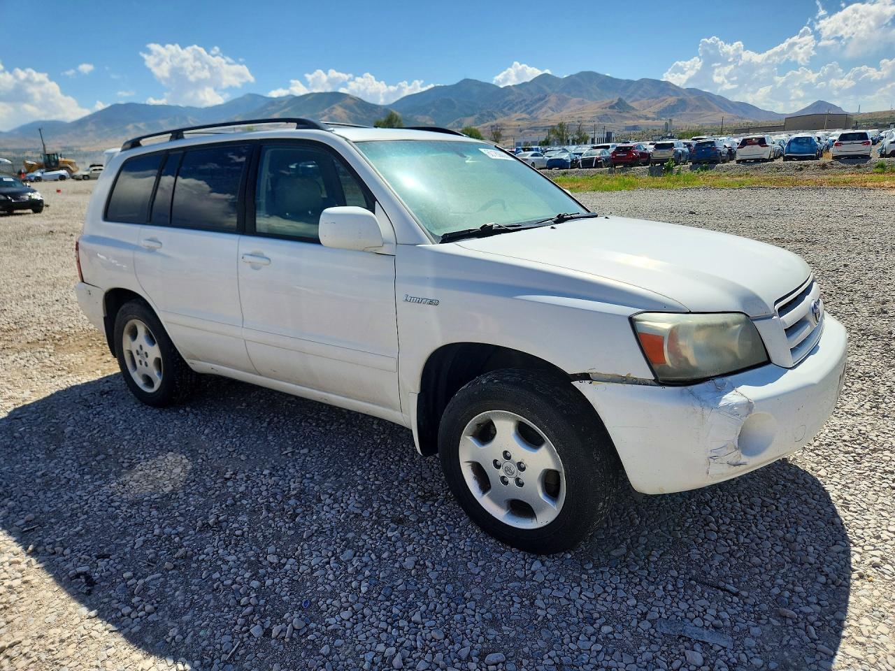 2004 Toyota Highlander Limited White vin: JTEEP21A240034771