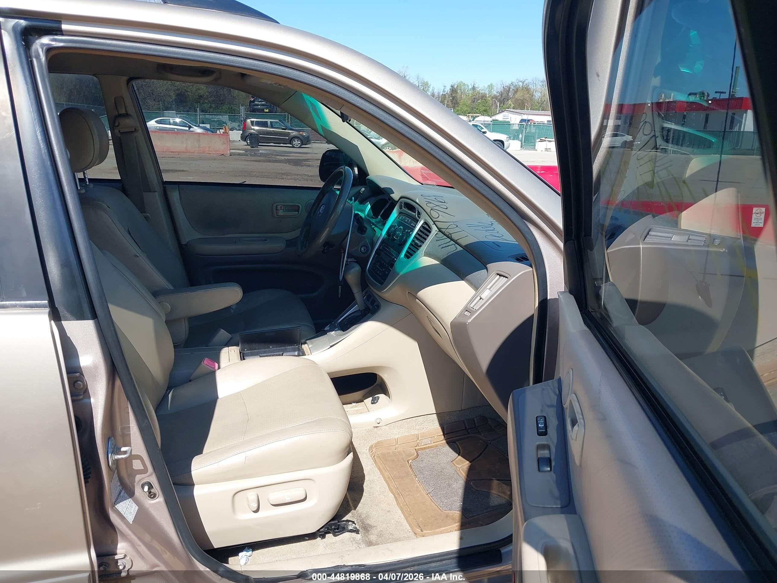 2004 Toyota Highlander V6 Gold vin: JTEEP21A240046189
