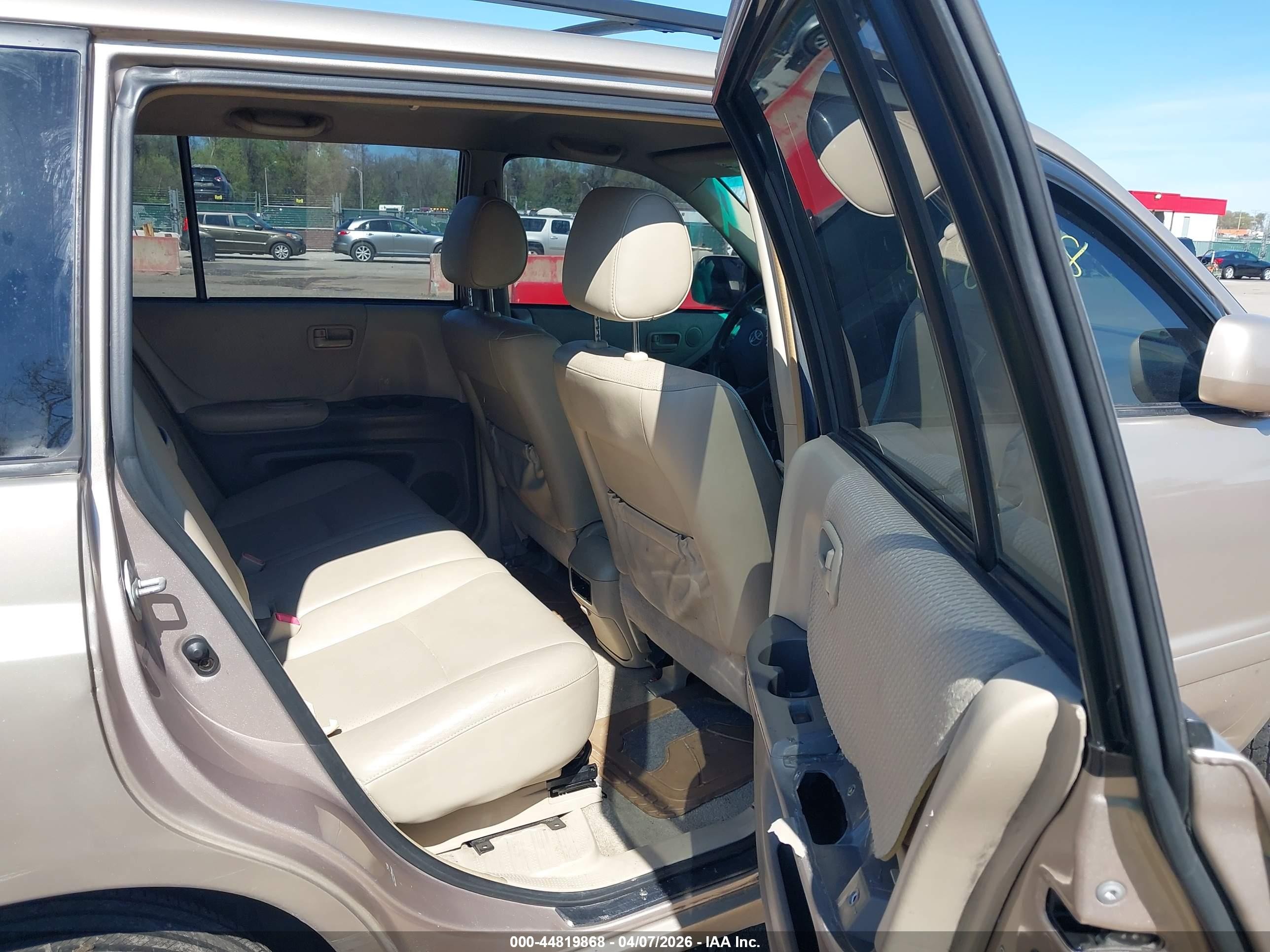 2004 Toyota Highlander V6 Gold vin: JTEEP21A240046189