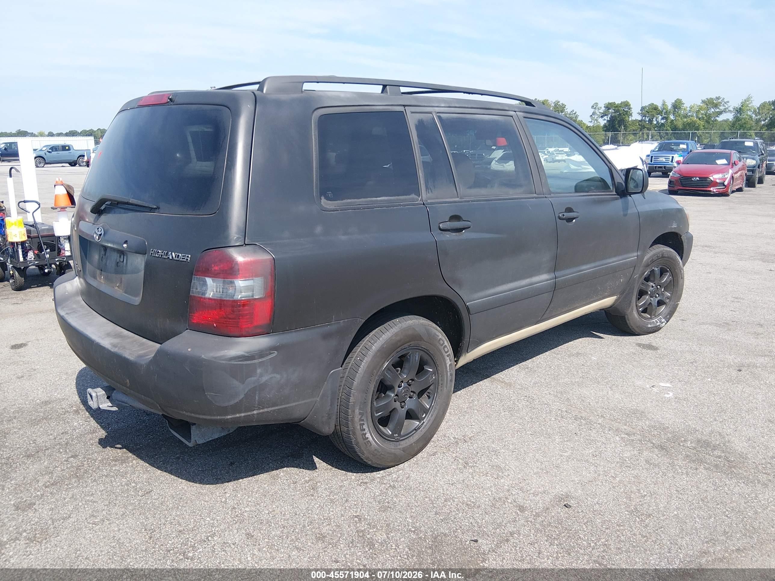 2004 Toyota Highlander V6 Черный vin: JTEEP21A240052879