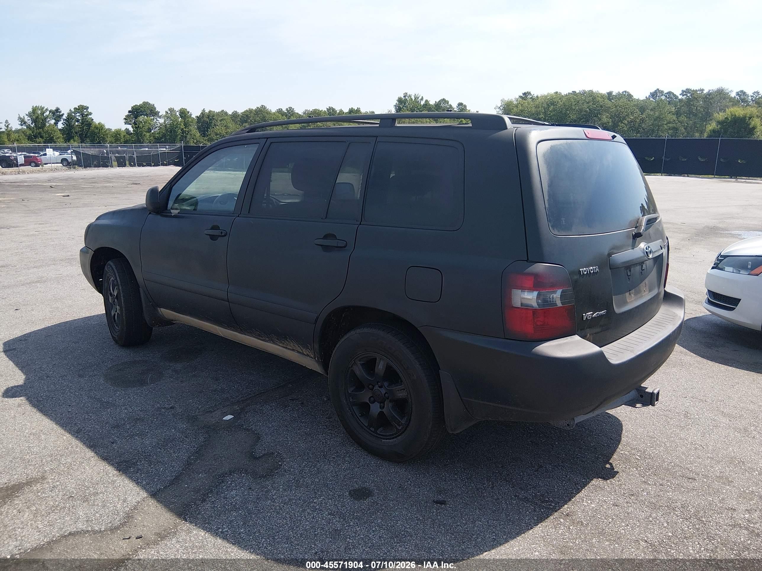 2004 Toyota Highlander V6 Черный vin: JTEEP21A240052879