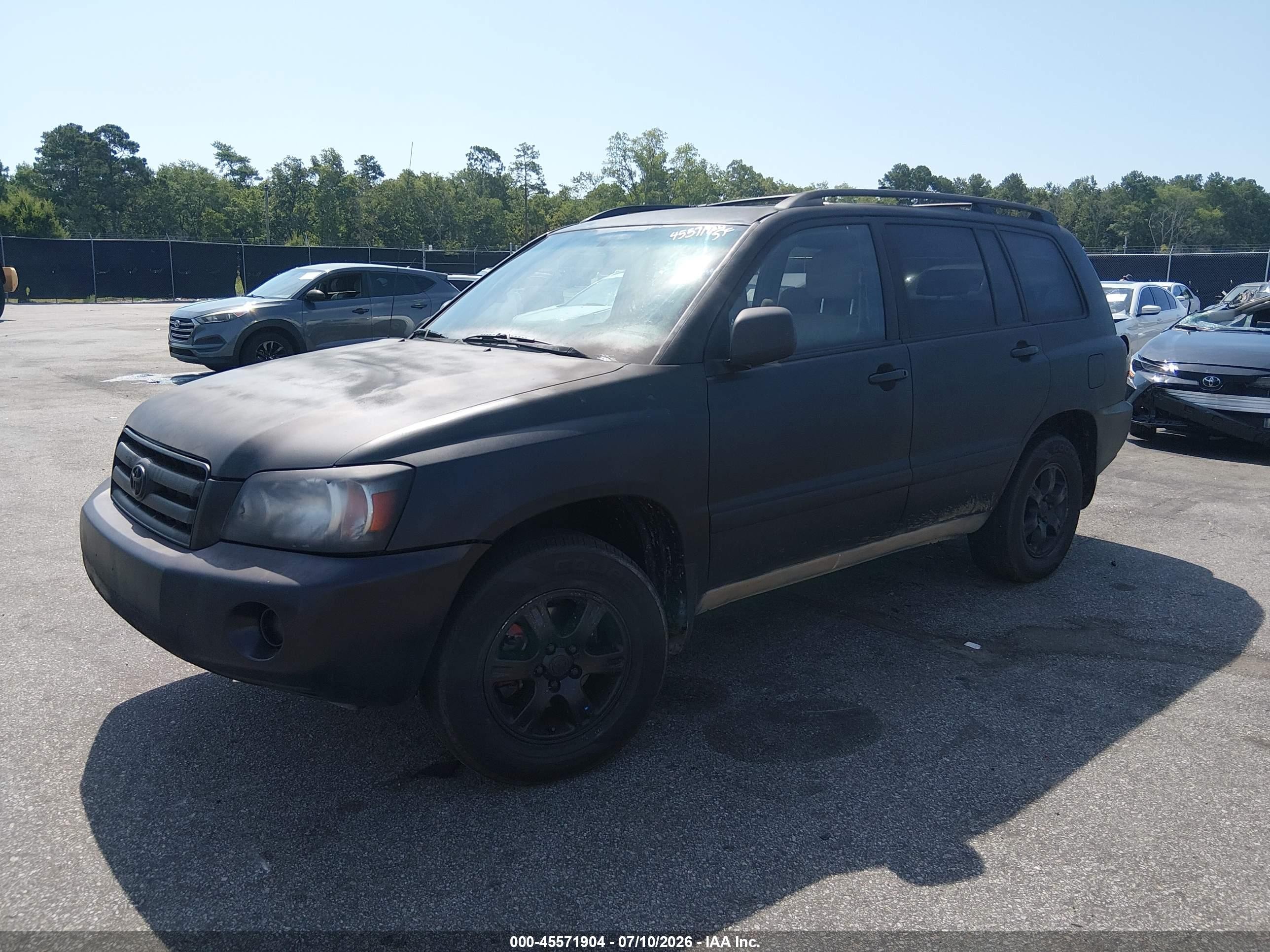 2004 Toyota Highlander V6 Черный vin: JTEEP21A240052879