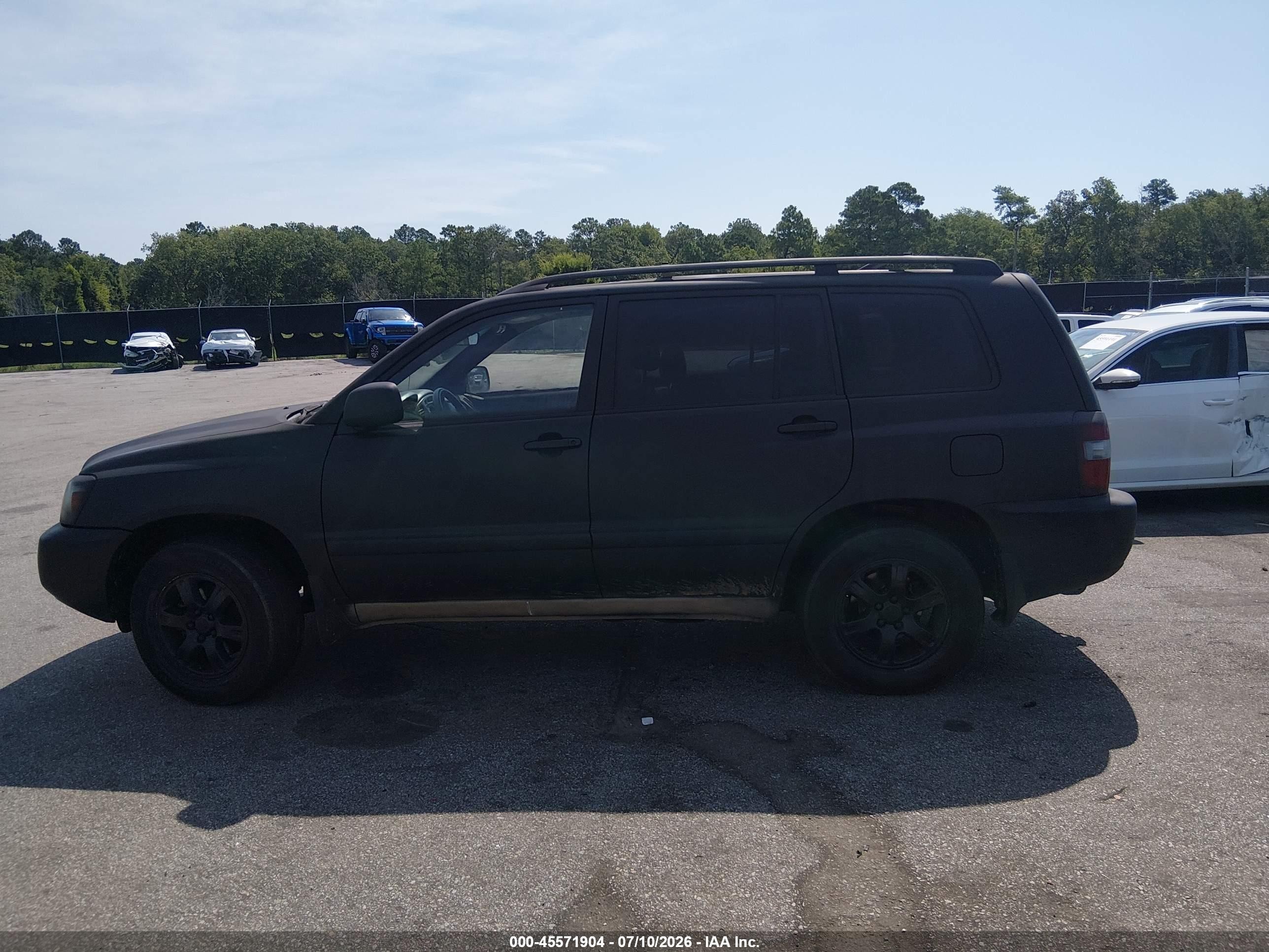 2004 Toyota Highlander V6 Черный vin: JTEEP21A240052879