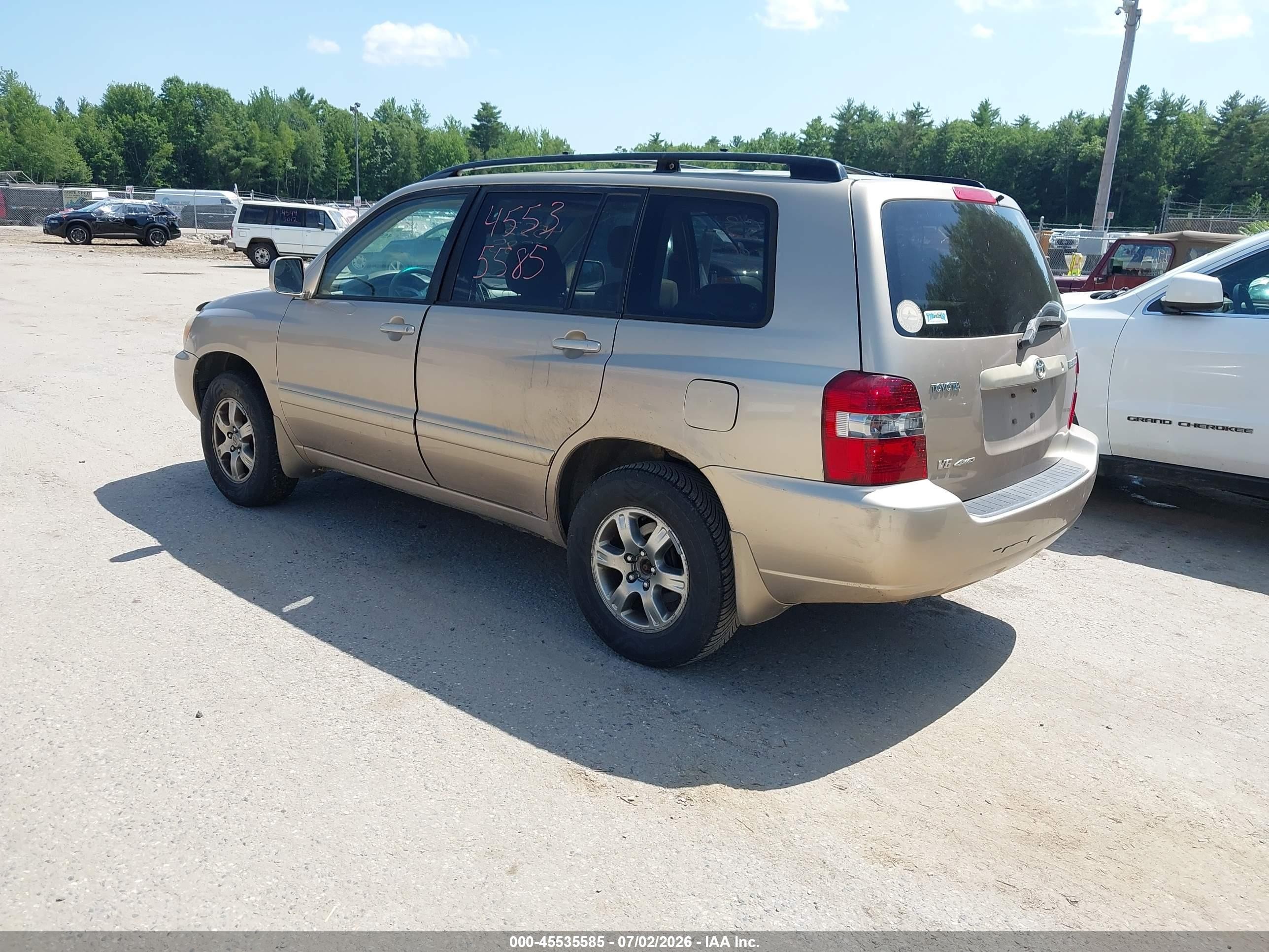 2005 Toyota Highlander V6 Tan vin: JTEEP21A250088024