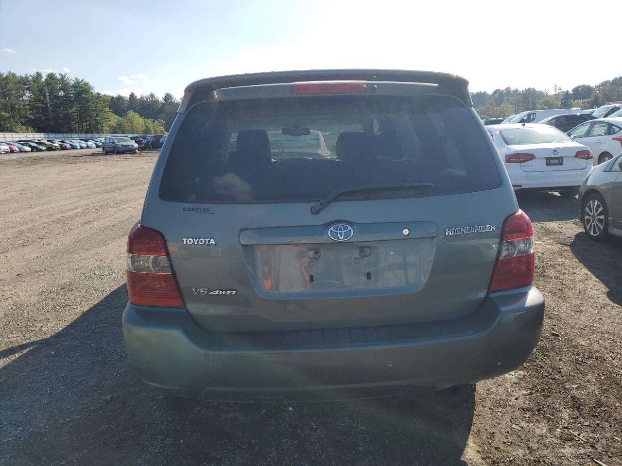 2006 Toyota Highlander Limited Green vin: JTEEP21A260145257
